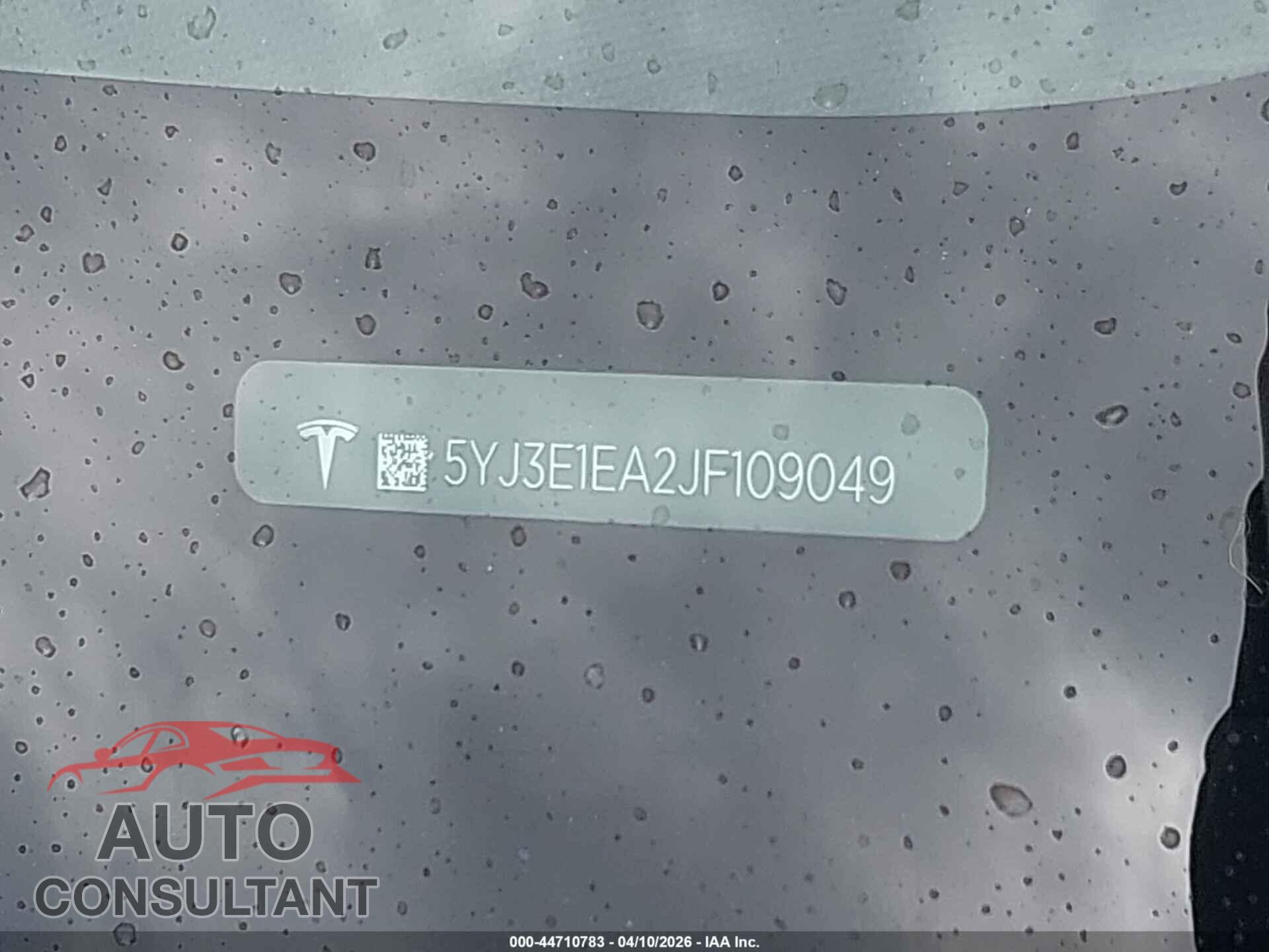 TESLA MODEL 3 2018 - 5YJ3E1EA2JF109049