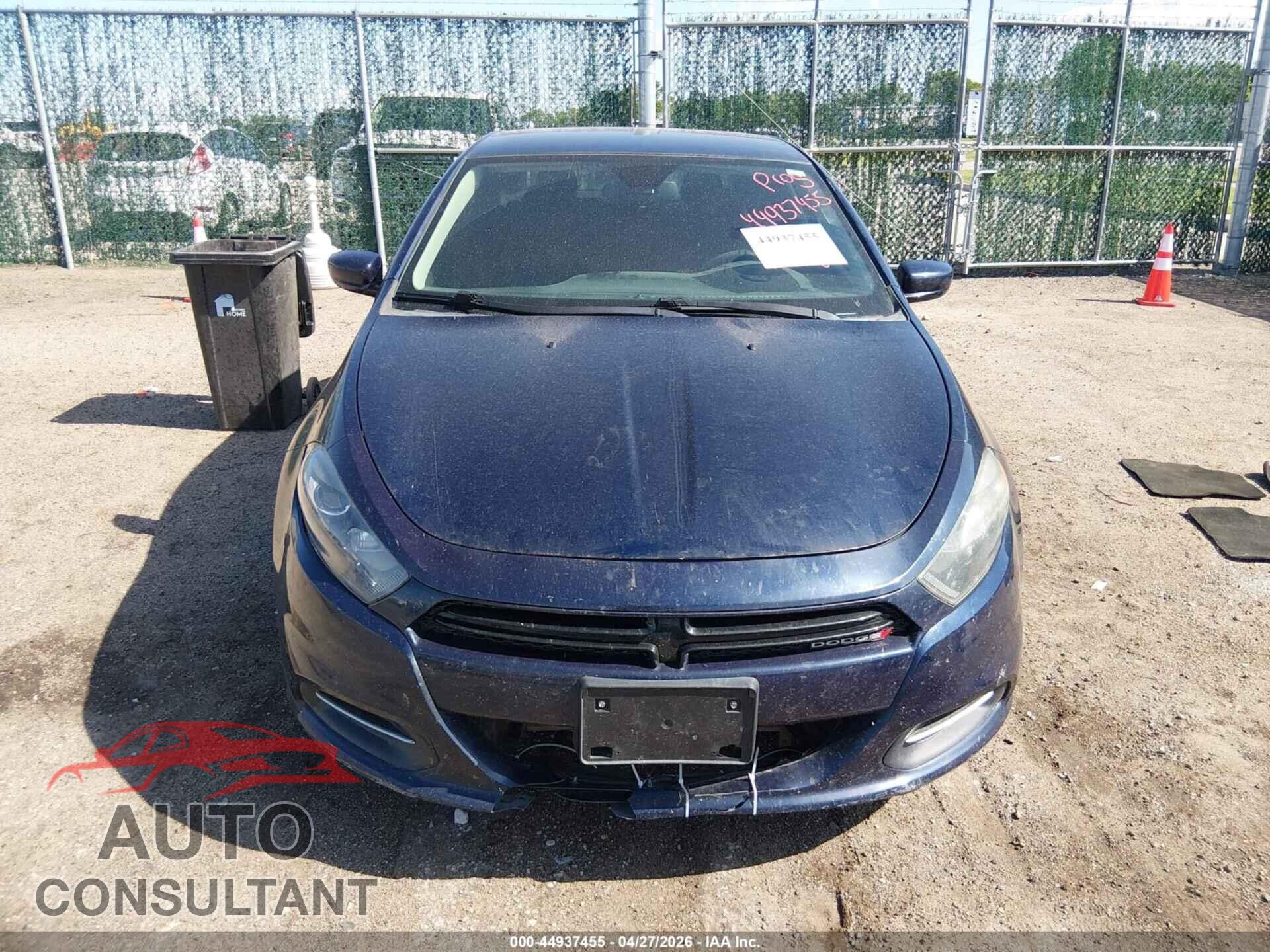 DODGE DART 2015 - 1C3CDFBB2FD415121