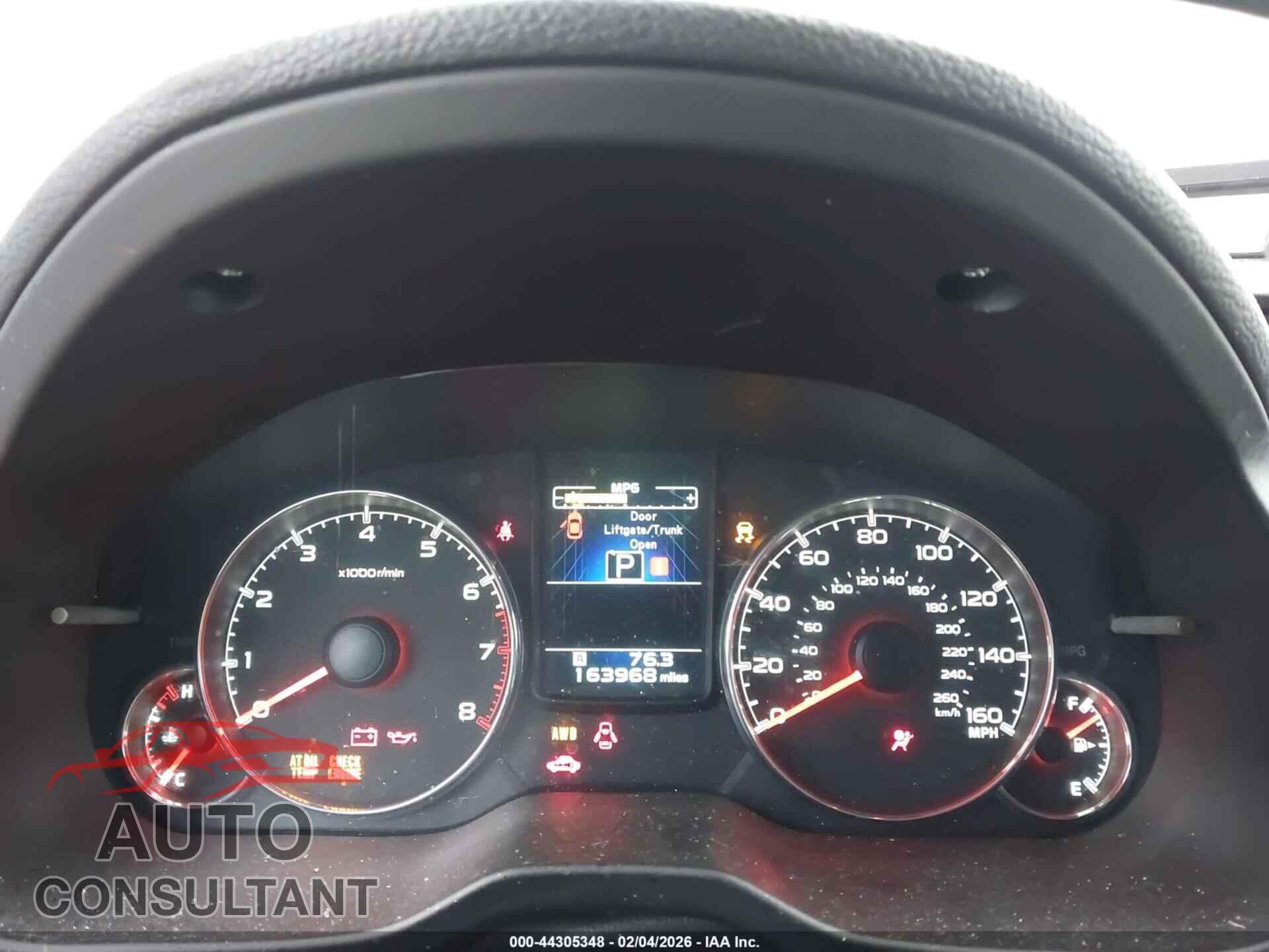 SUBARU OUTBACK 2014 - 4S4BRDMC4E2202812