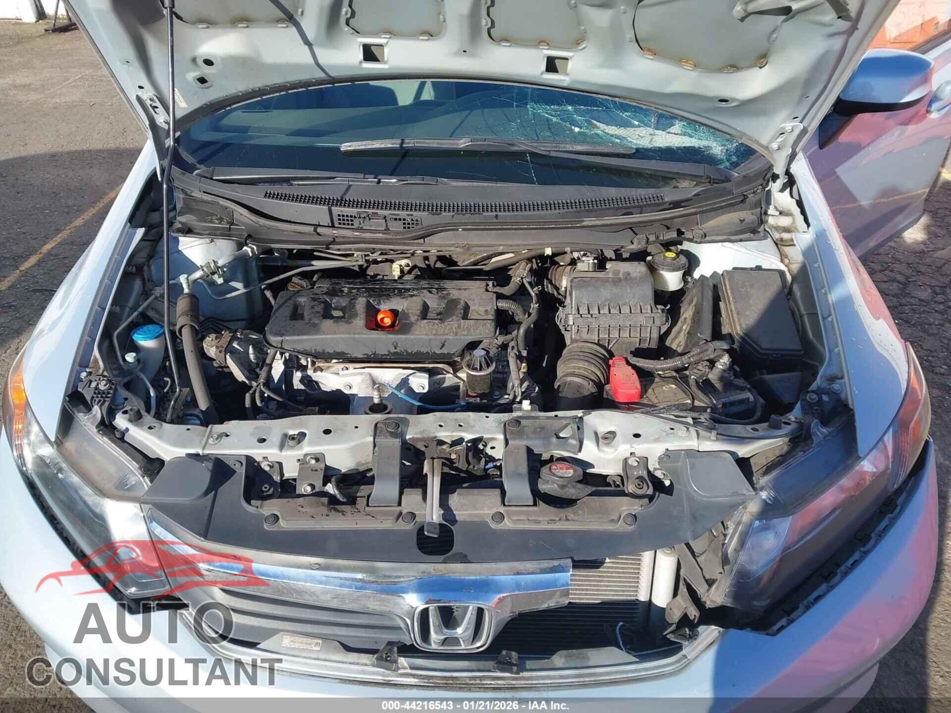 HONDA CIVIC 2012 - 19XFB2F5XCE318464