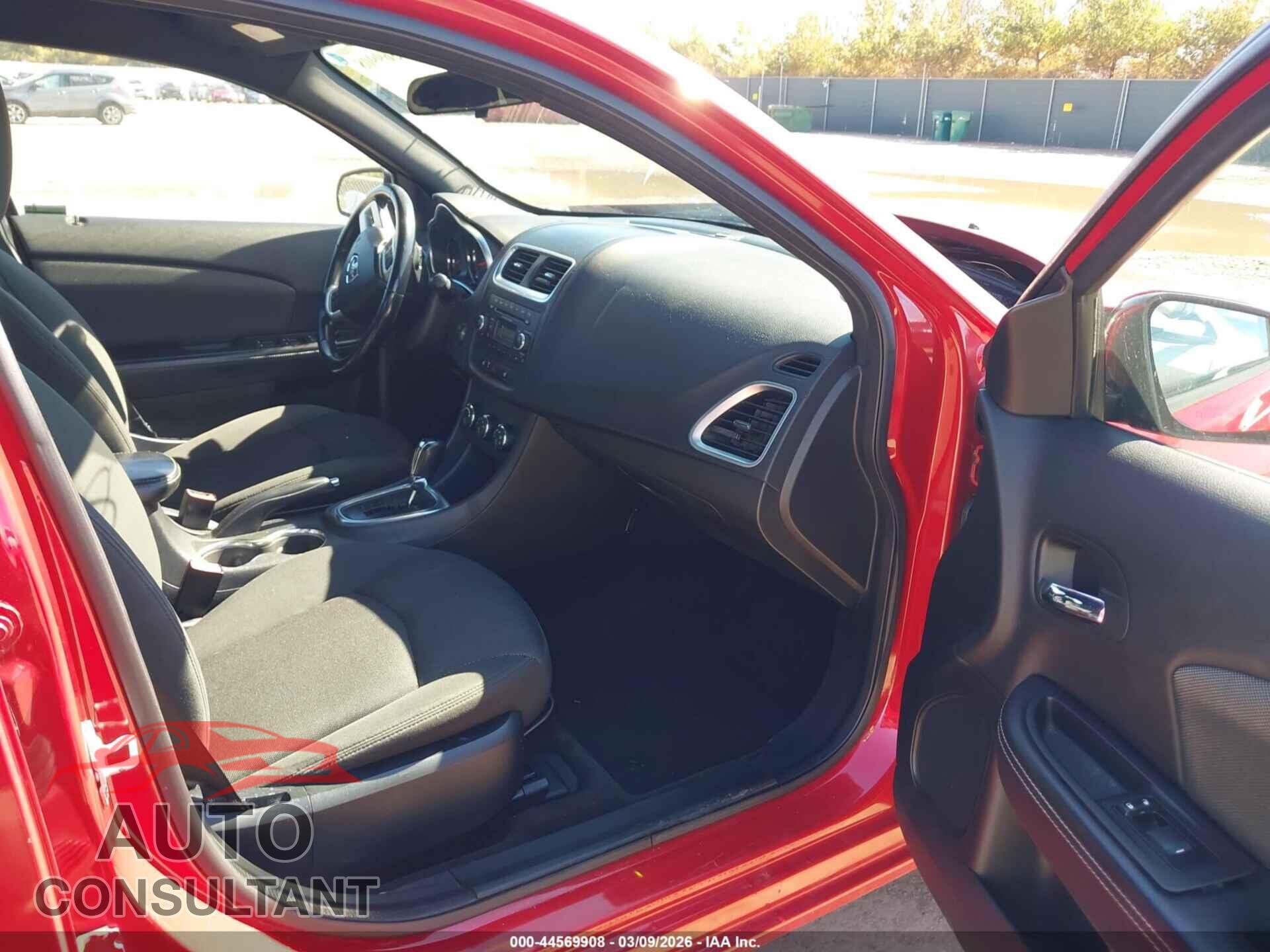 DODGE AVENGER 2012 - 1C3CDZCB7CN290722