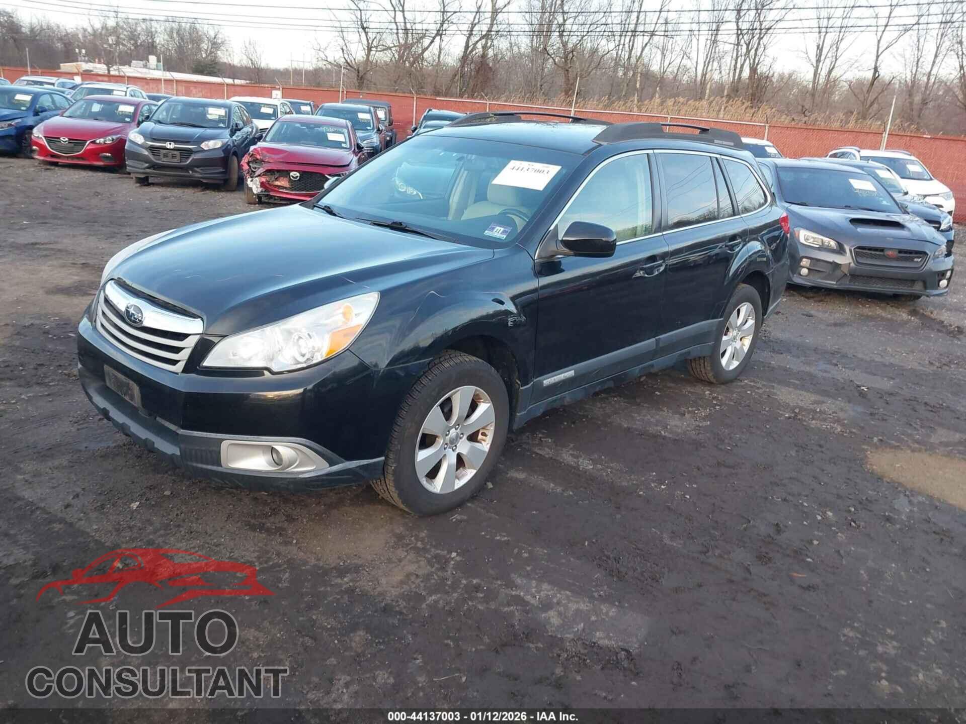 SUBARU OUTBACK 2012 - 4S4BRBBC5C3210156