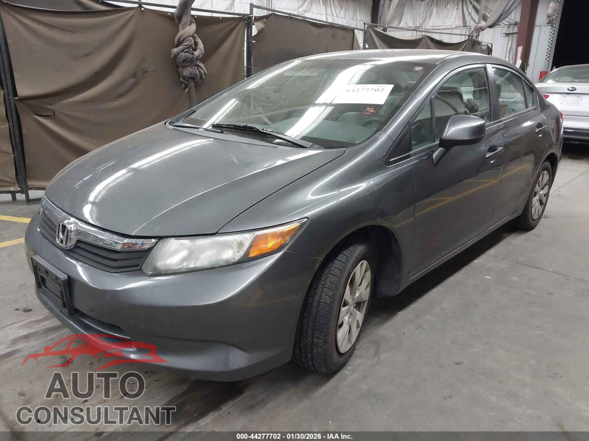 HONDA CIVIC 2012 - 19XFB2F54CE087805