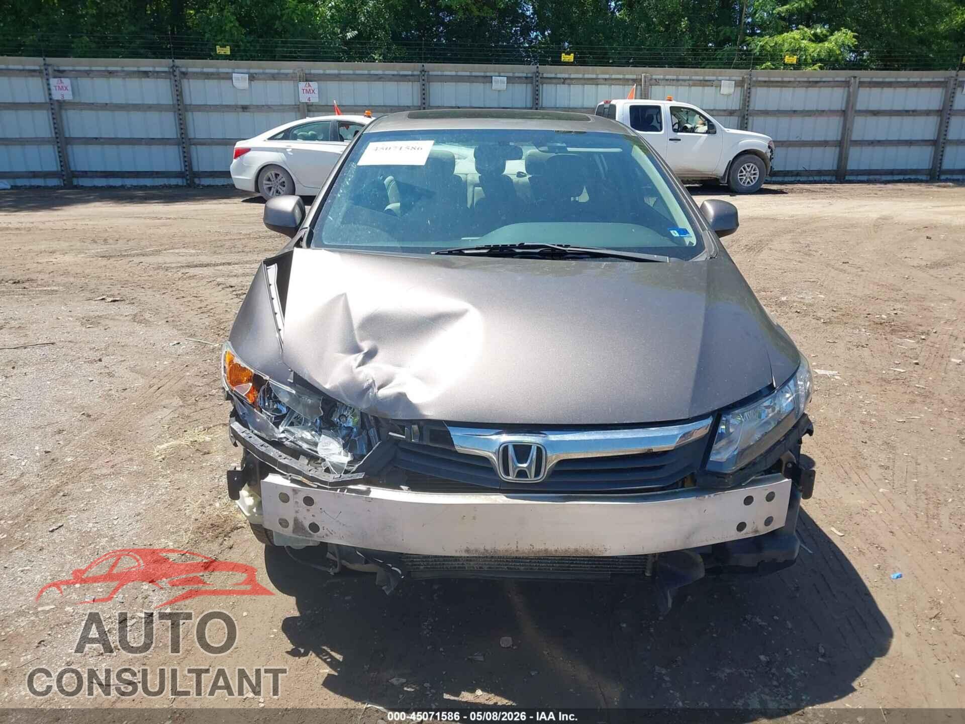 HONDA CIVIC 2012 - 19XFB2F97CE044689