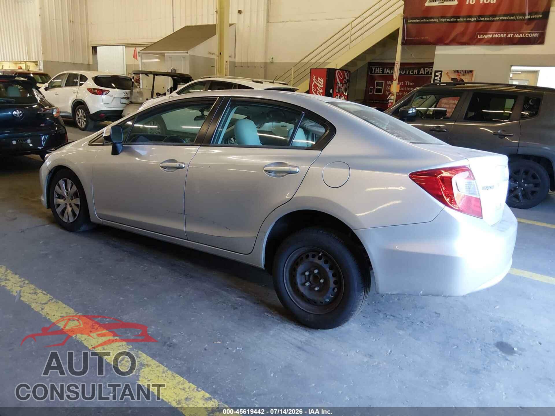 HONDA CIVIC 2012 - 2HGFB2F57CH608201