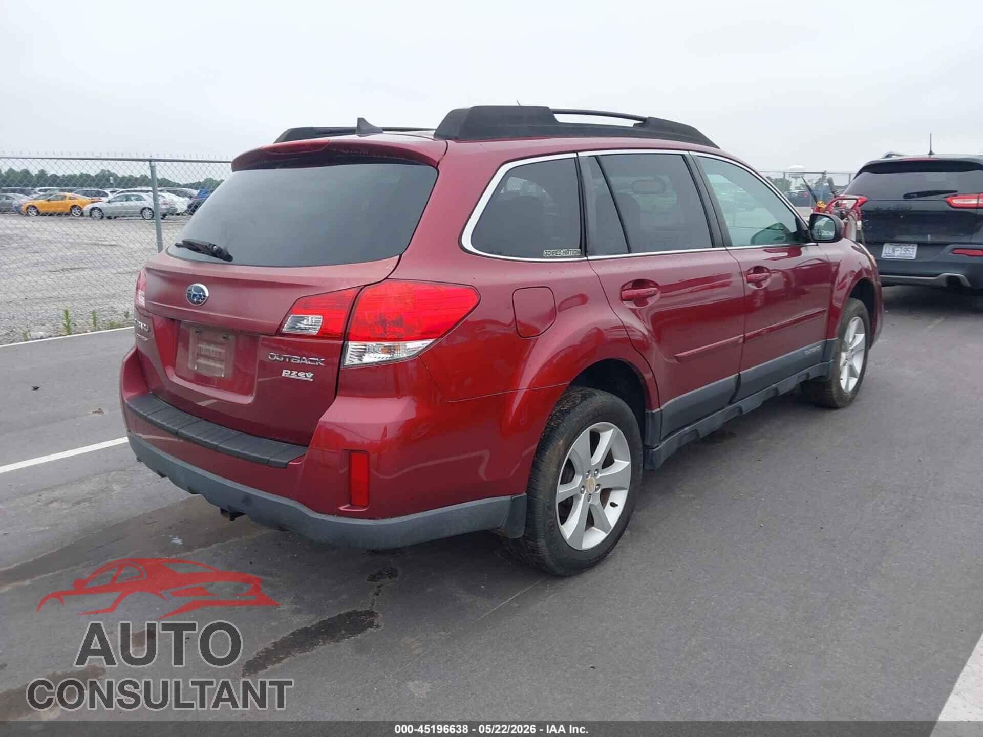 SUBARU OUTBACK 2014 - 4S4BRBDC8E3201449
