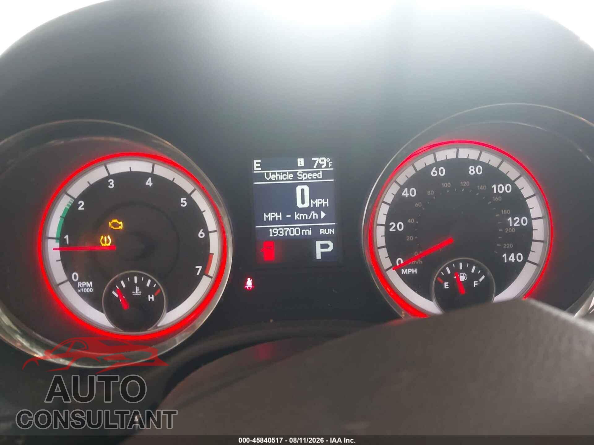 DODGE DURANGO 2012 - 1C4RDJAG3CC172670