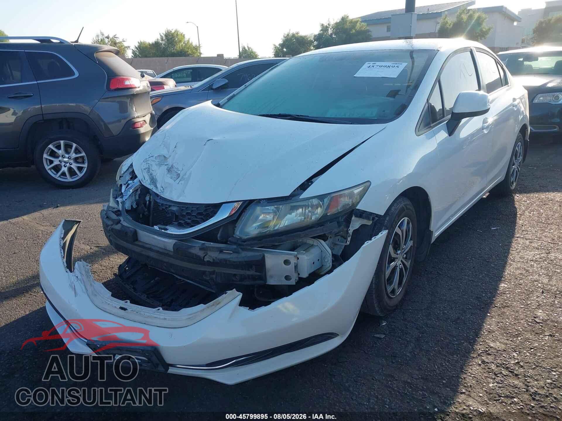 HONDA CIVIC 2013 - 19XFB2F57DE267054