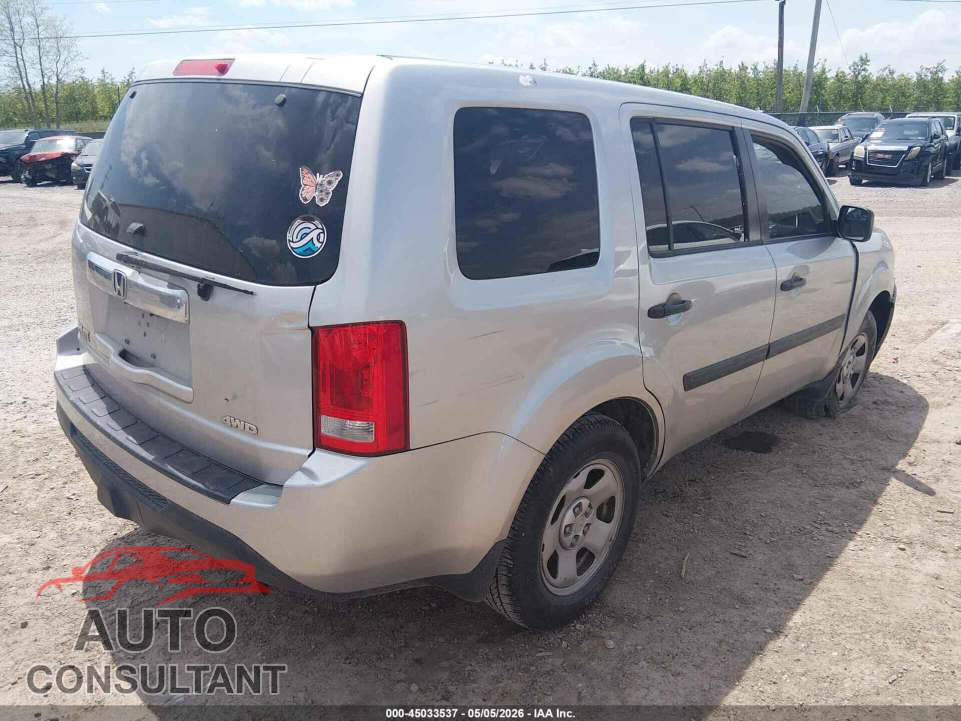 HONDA PILOT 2015 - 5FNYF4H22FB044302