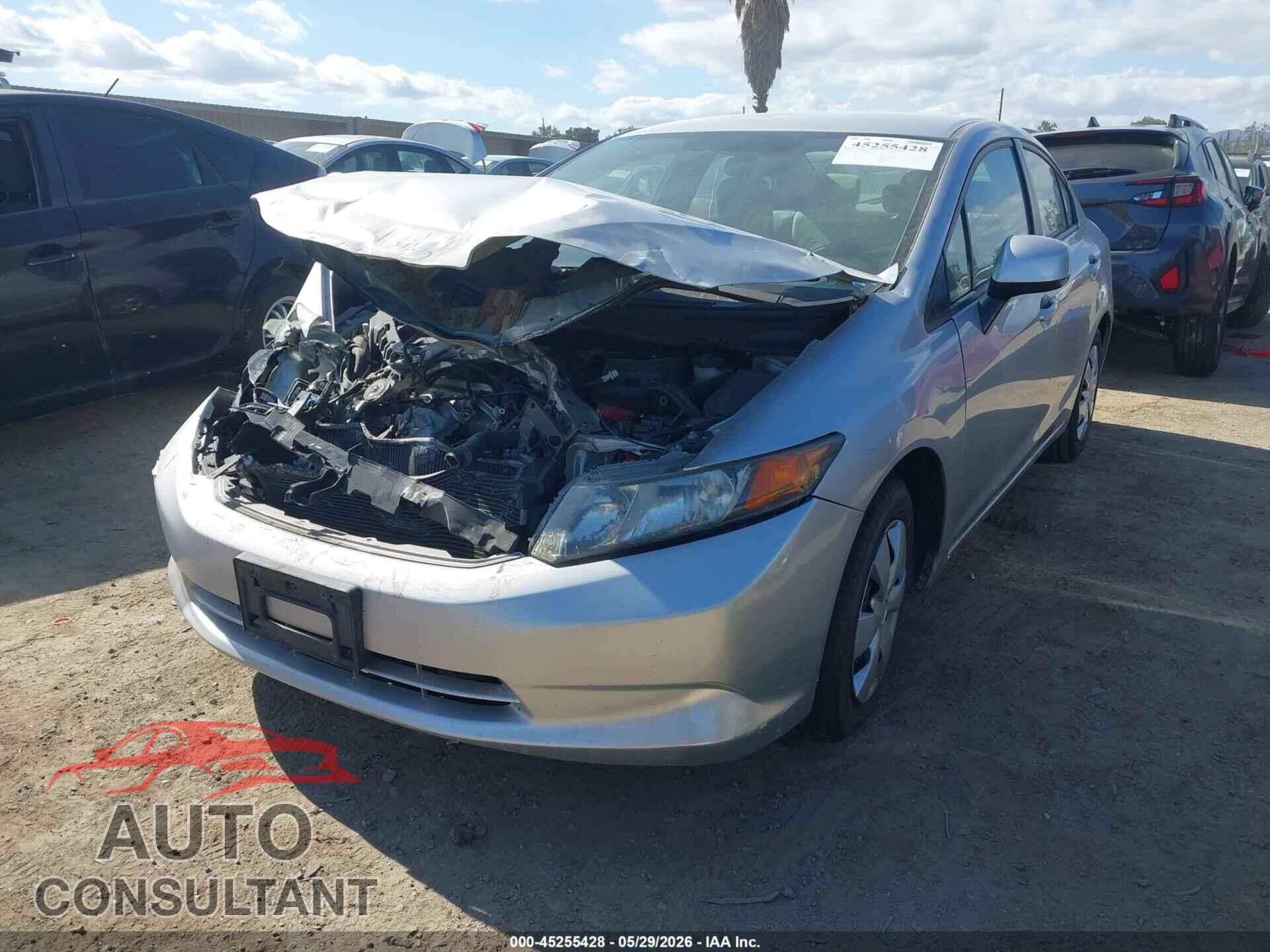 HONDA CIVIC 2012 - 19XFB2F55CE329288