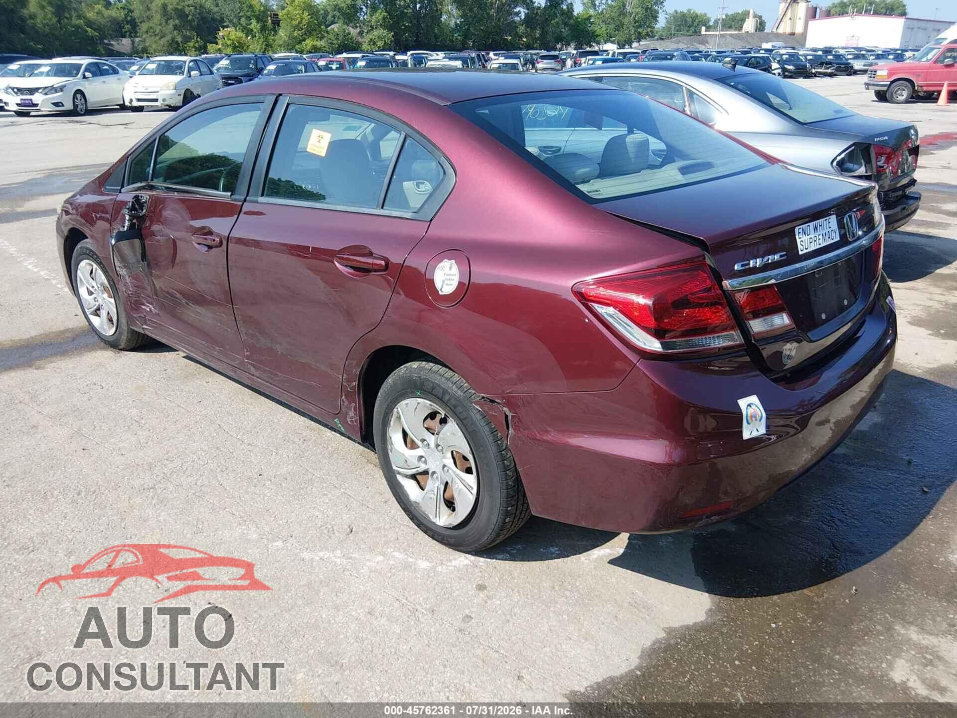 HONDA CIVIC 2014 - 19XFB2F56EE031819
