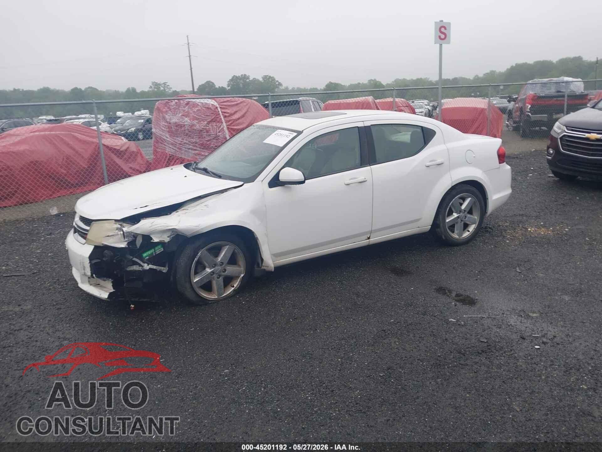 DODGE AVENGER 2013 - 1C3CDZCB6DN576725