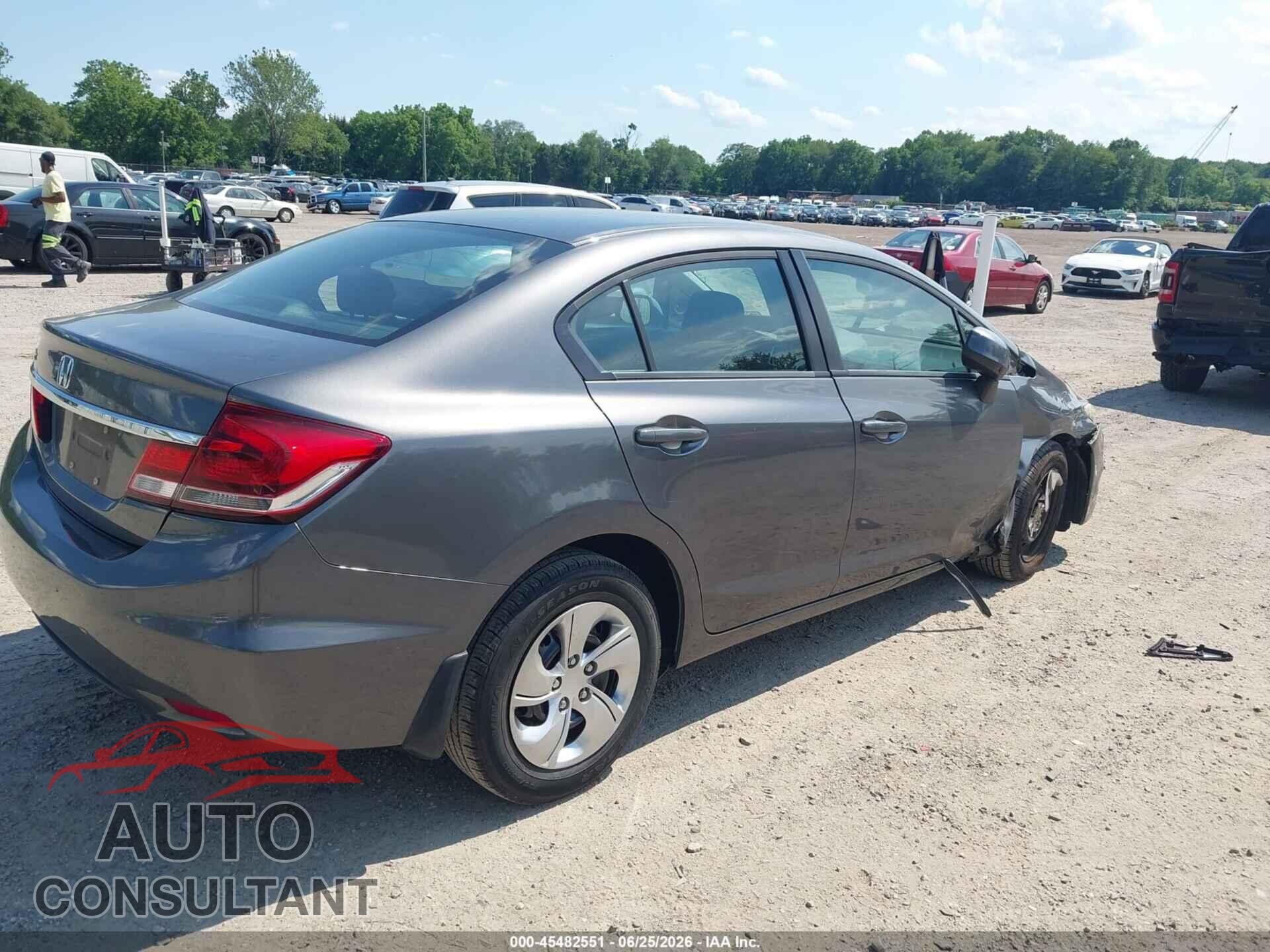 HONDA CIVIC 2013 - 19XFB2F53DE242636
