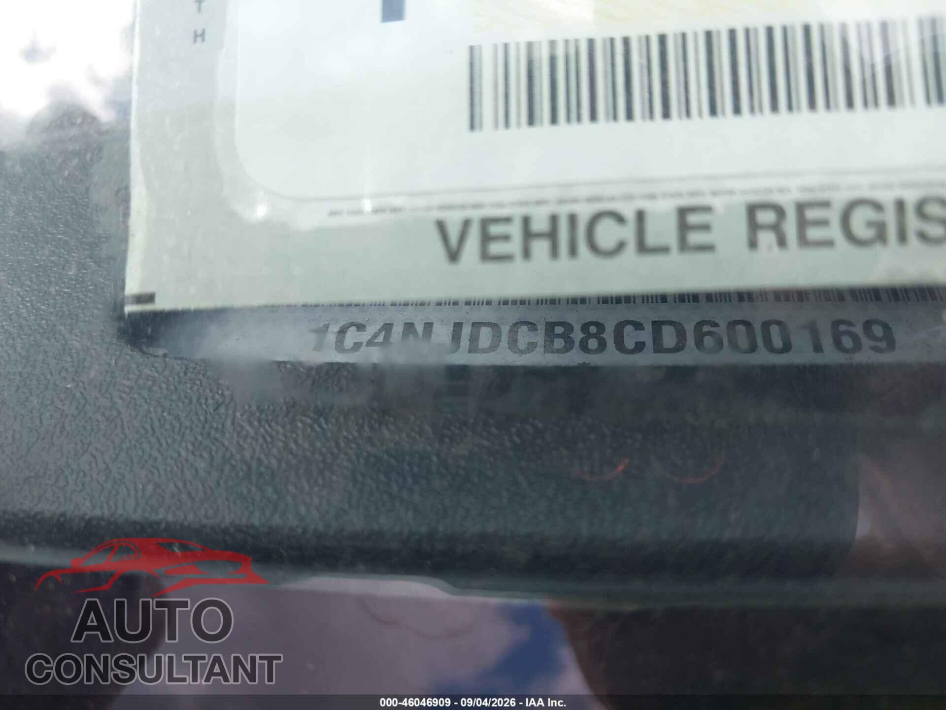 JEEP COMPASS 2012 - 1C4NJDCB8CD600169