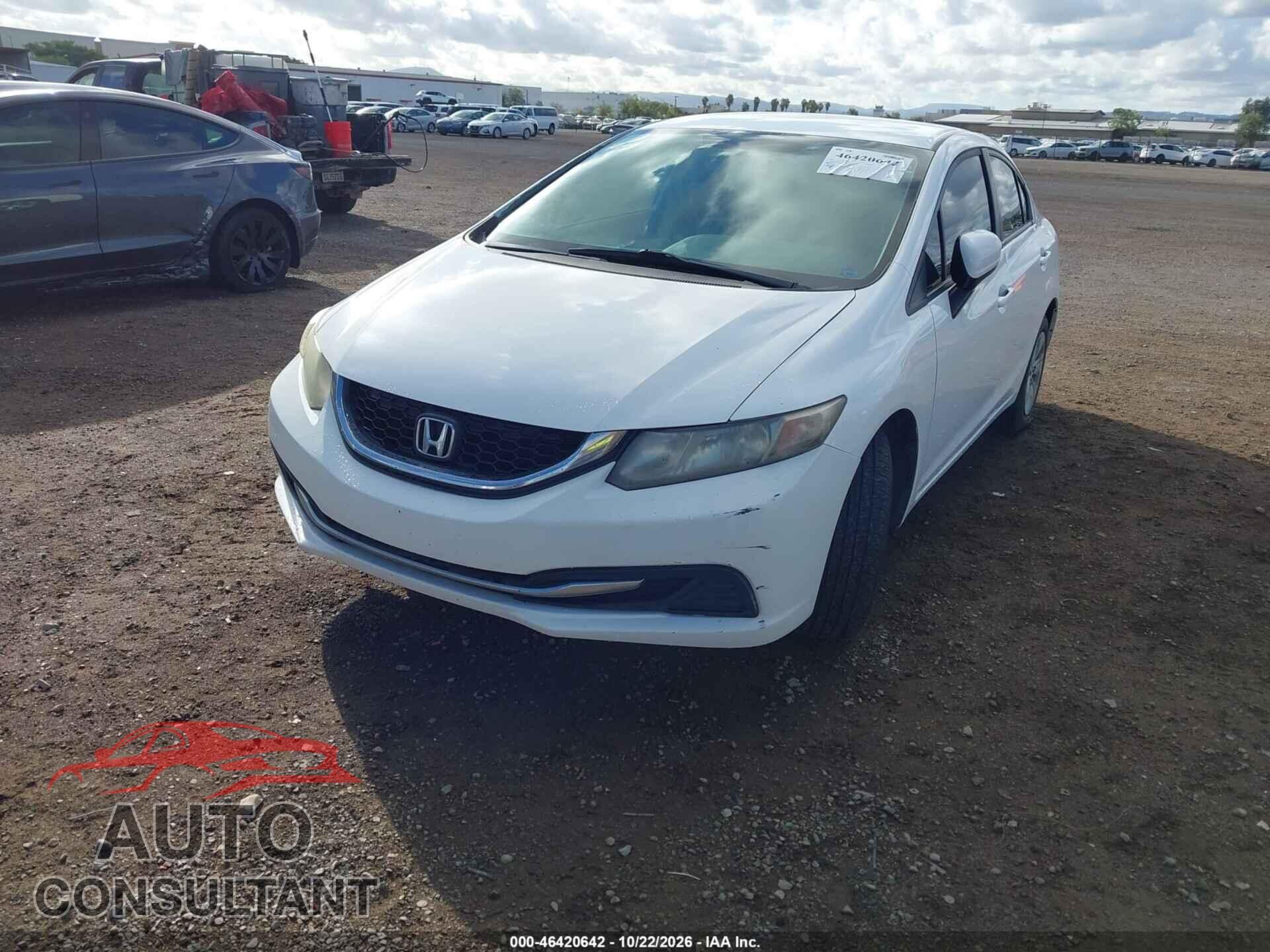 HONDA CIVIC 2014 - 19XFB2F5XEE257765