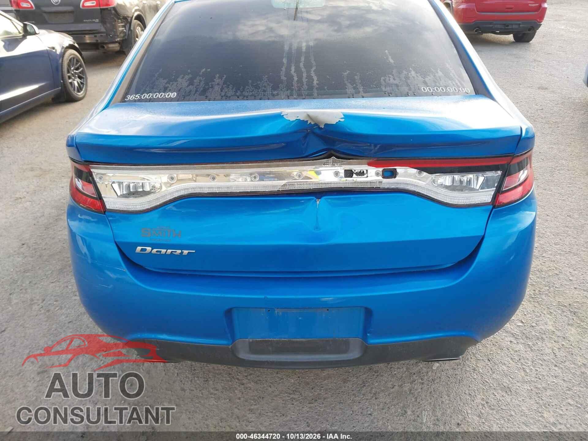 DODGE DART 2015 - 1C3CDFBB5FD345016