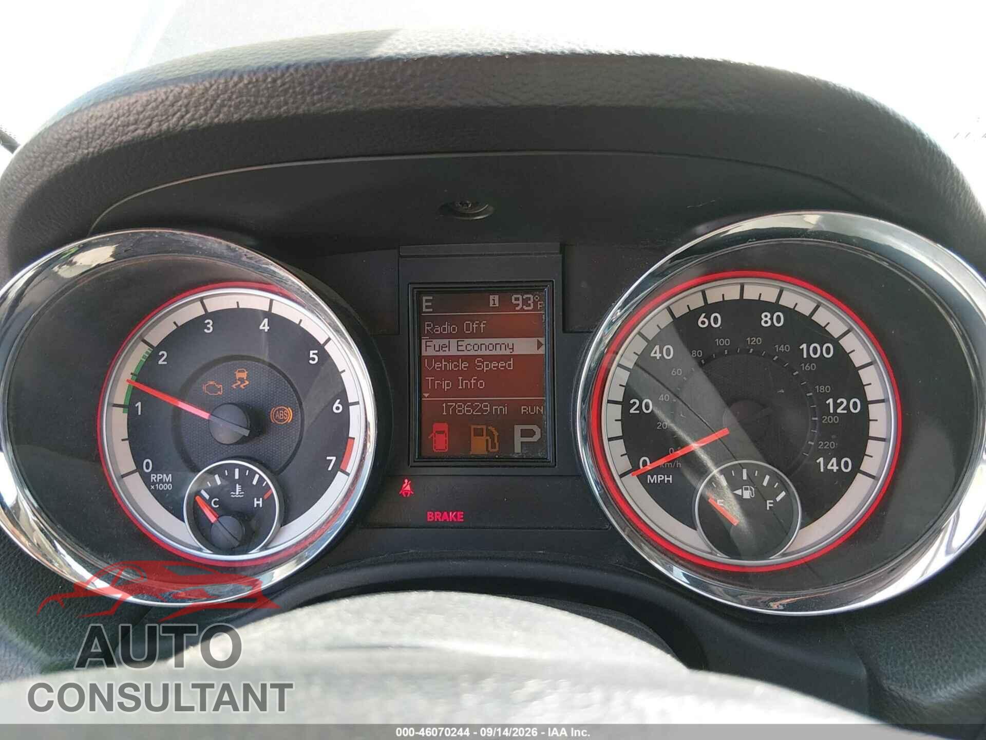 DODGE DURANGO 2013 - 1C4RDHAG4DC678390