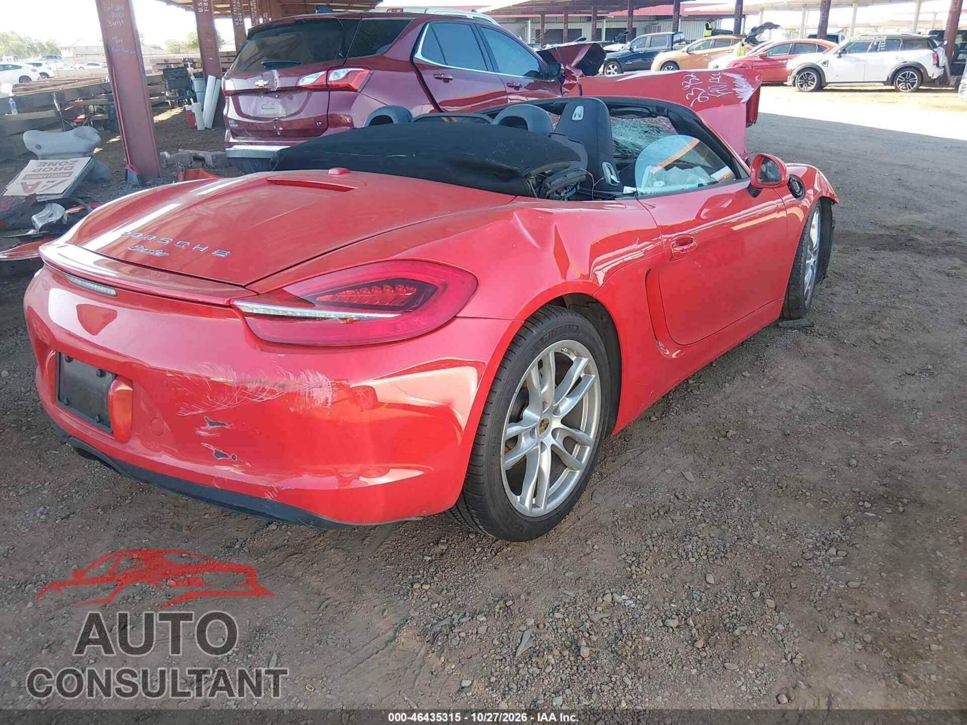 PORSCHE BOXSTER 2015 - WP0CA2A83FS120687