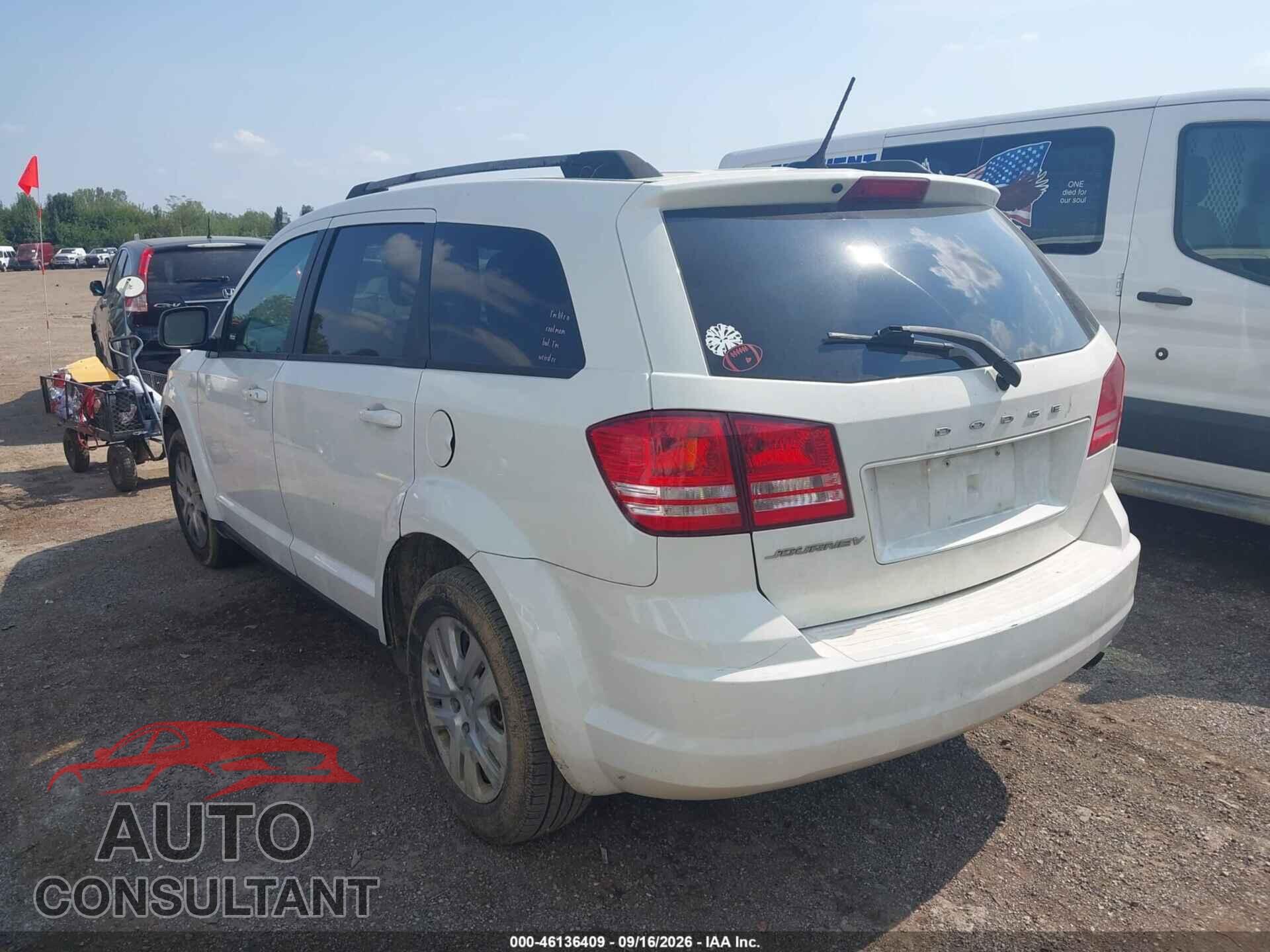 DODGE JOURNEY 2017 - 3C4PDCAB9HT602253
