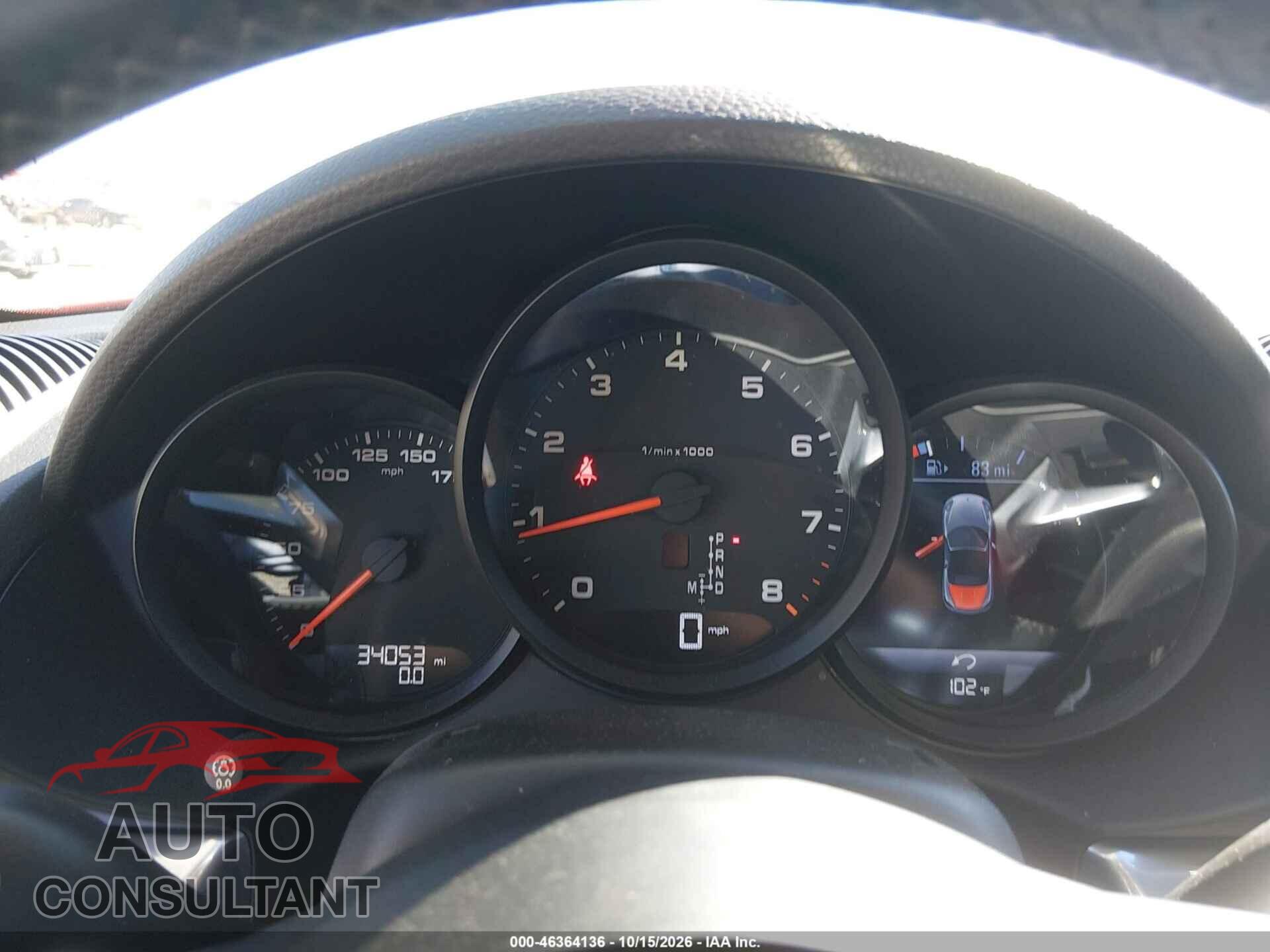 PORSCHE 718 BOXSTER 2017 - WP0CA2A89HS222157