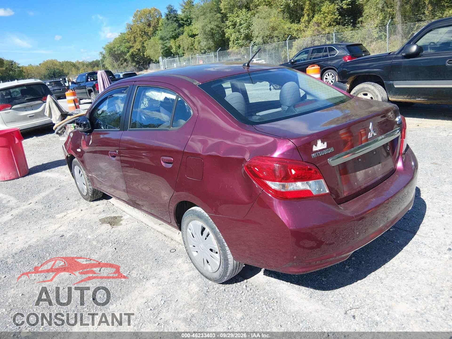 MITSUBISHI MIRAGE G4 2017 - ML32F3FJ8HHF07319