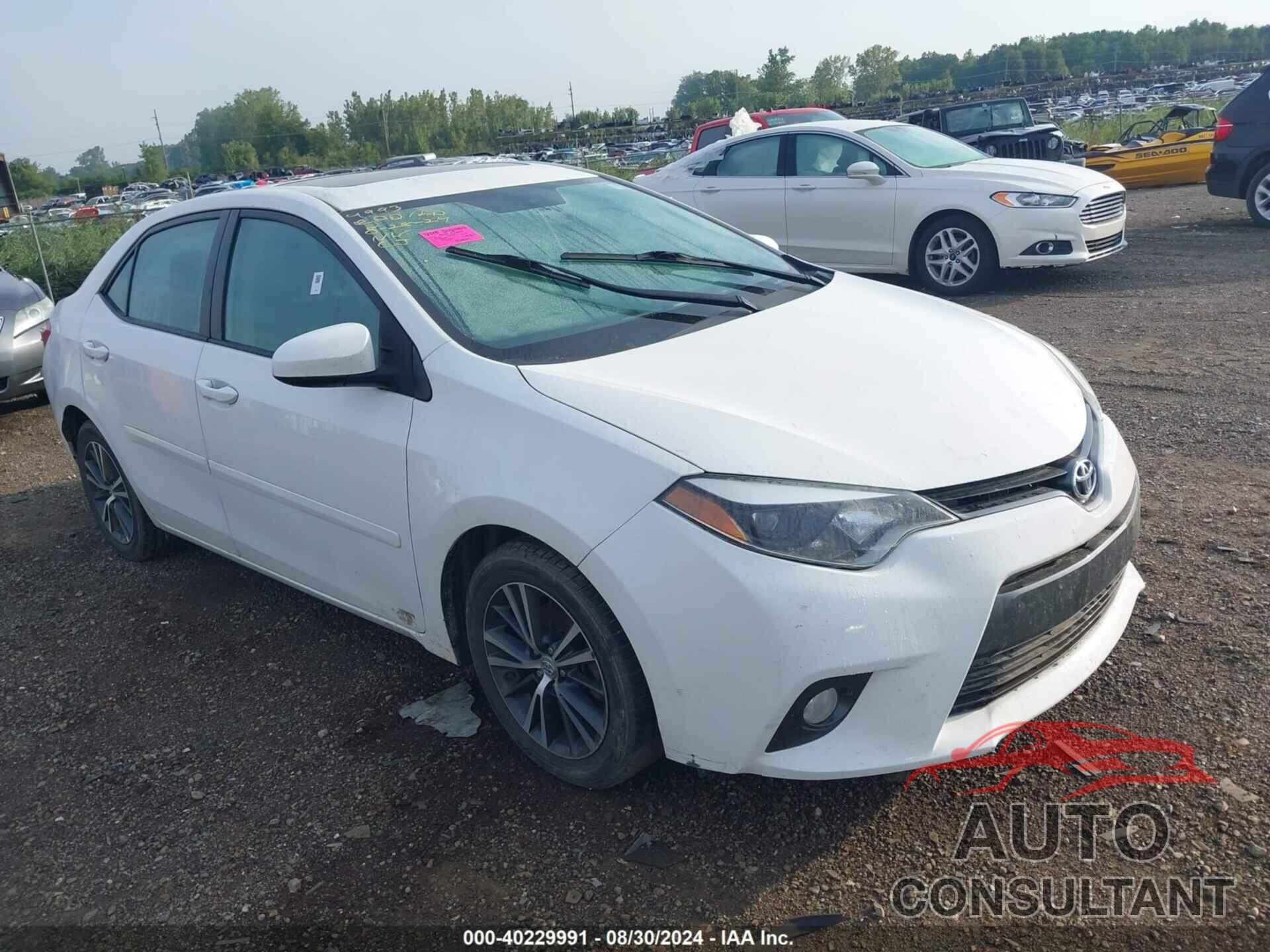 TOYOTA COROLLA 2016 - 5YFBURHE2GP556120