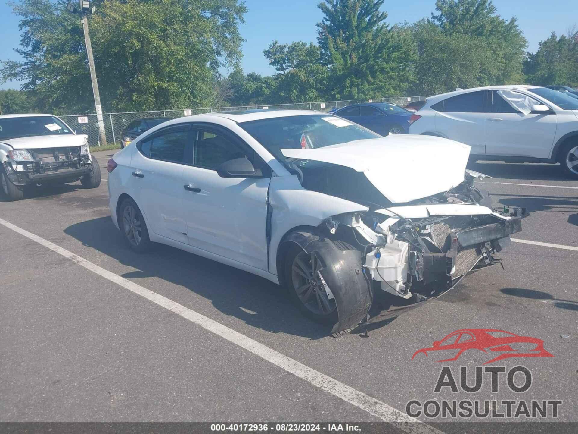 HYUNDAI ELANTRA 2017 - 5NPD84LF9HH123361