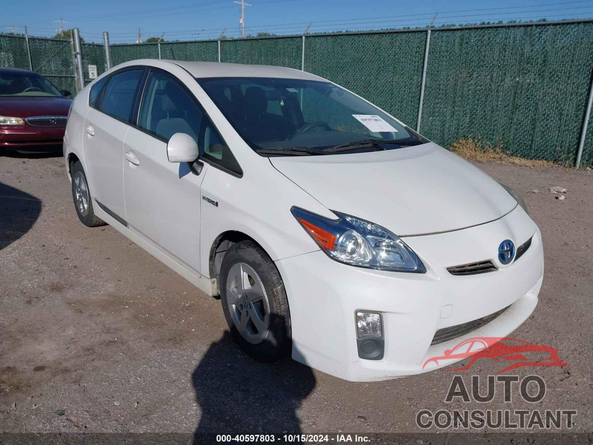TOYOTA PRIUS 2011 - JTDKN3DU2B0296134