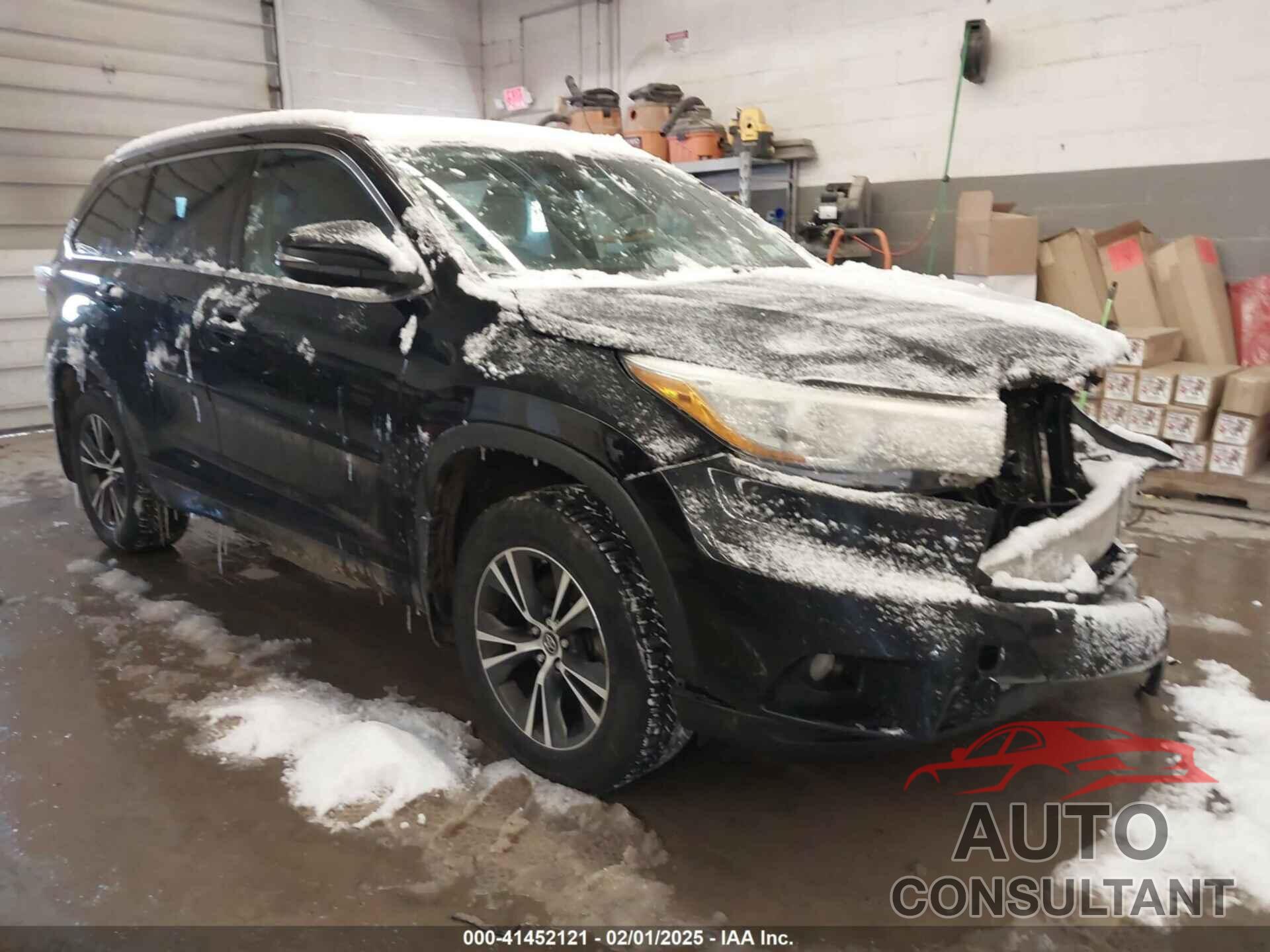 TOYOTA HIGHLANDER 2016 - 5TDJKRFHXGS343910