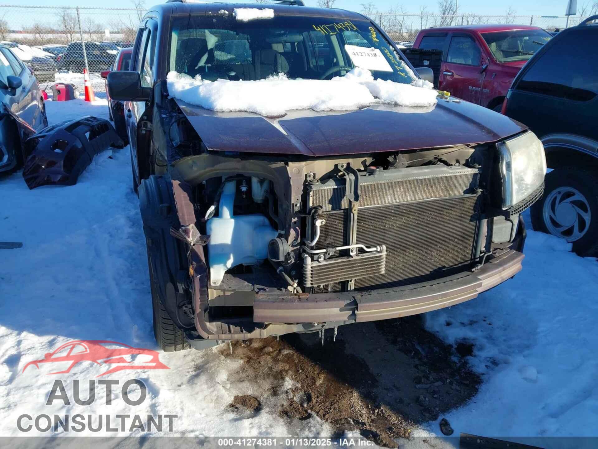 HONDA PILOT 2011 - 5FNYF4H26BB074686
