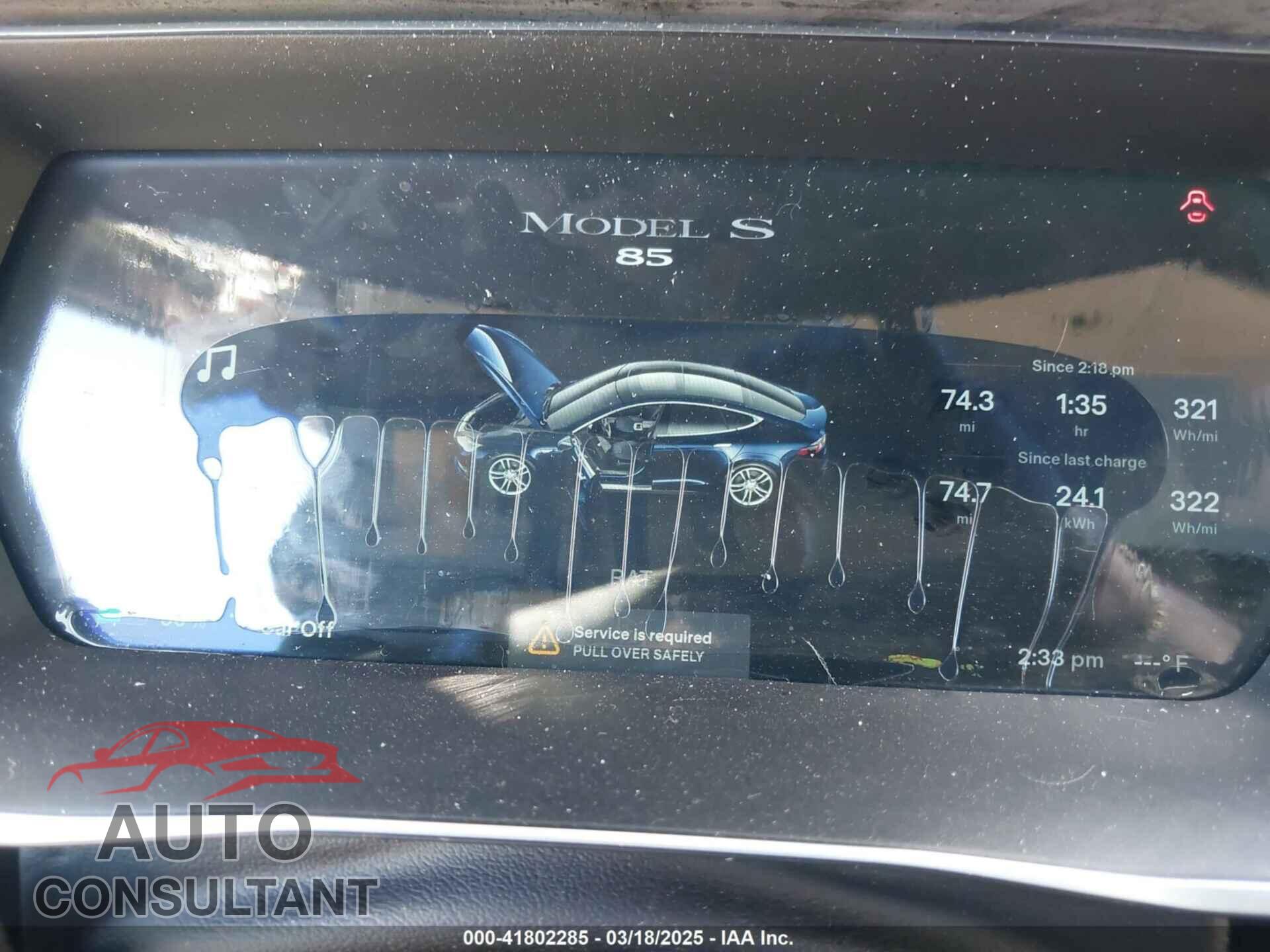 TESLA MODEL S 2014 - 5YJSA1H11EFP47897