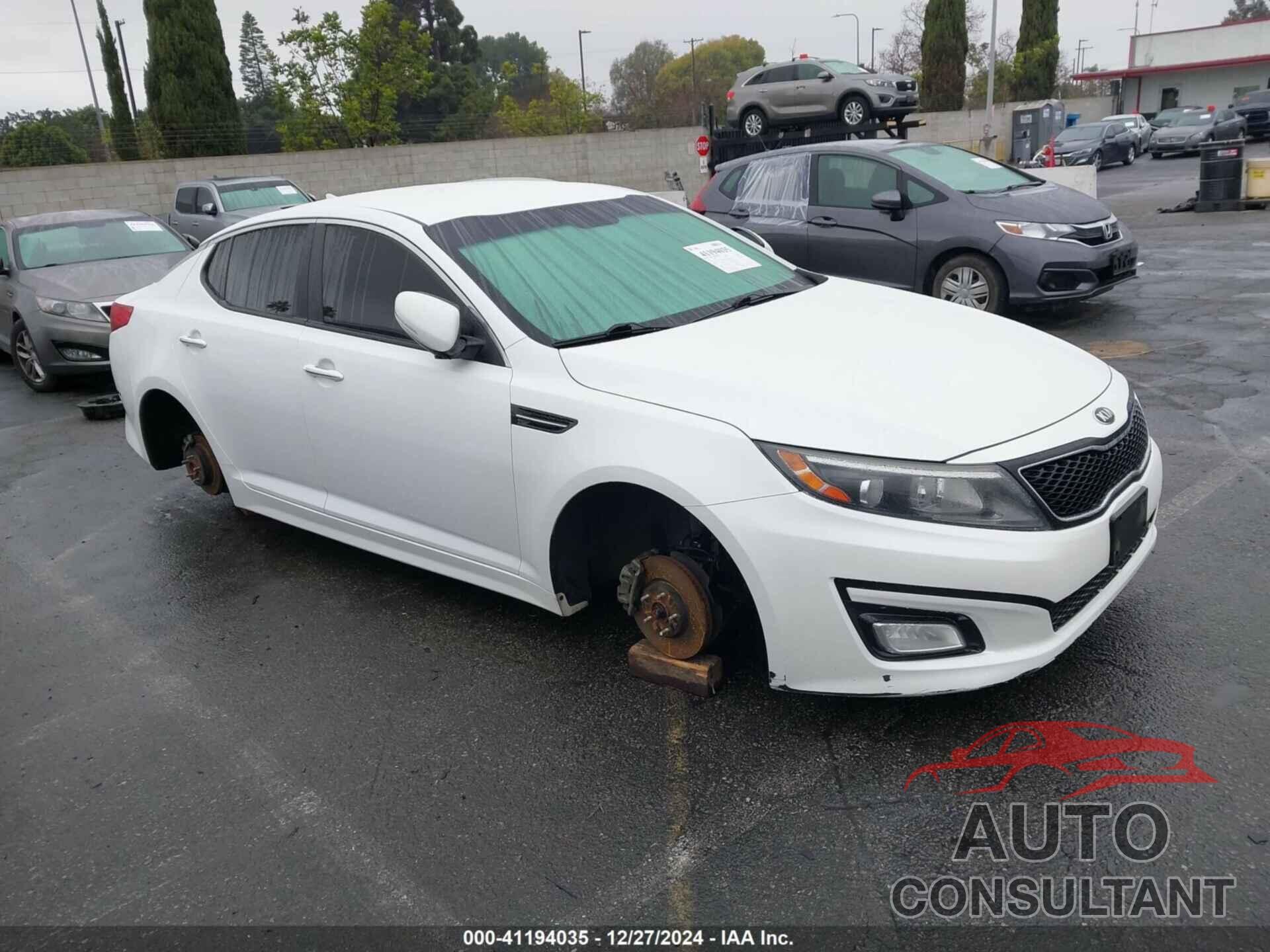 KIA OPTIMA 2014 - KNAGM4A77E5521195