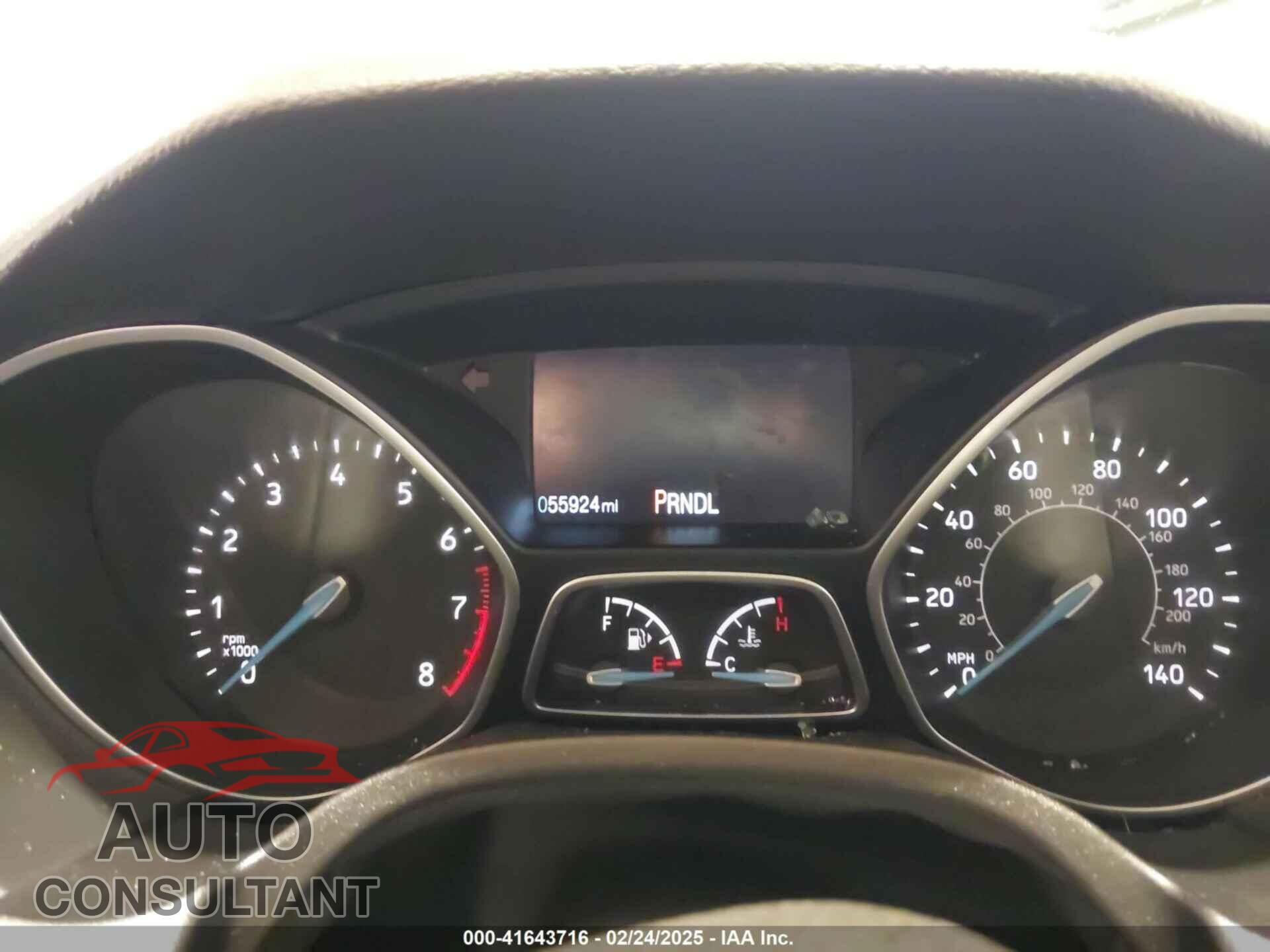 FORD FOCUS 2017 - 1FADP3F20HL201534