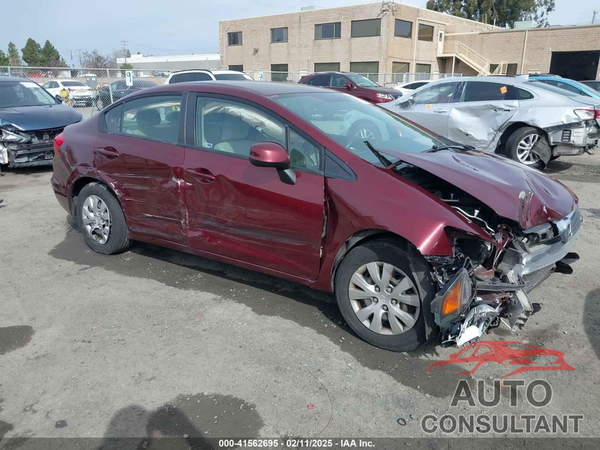 HONDA CIVIC 2012 - 2HGFB2F54CH565310