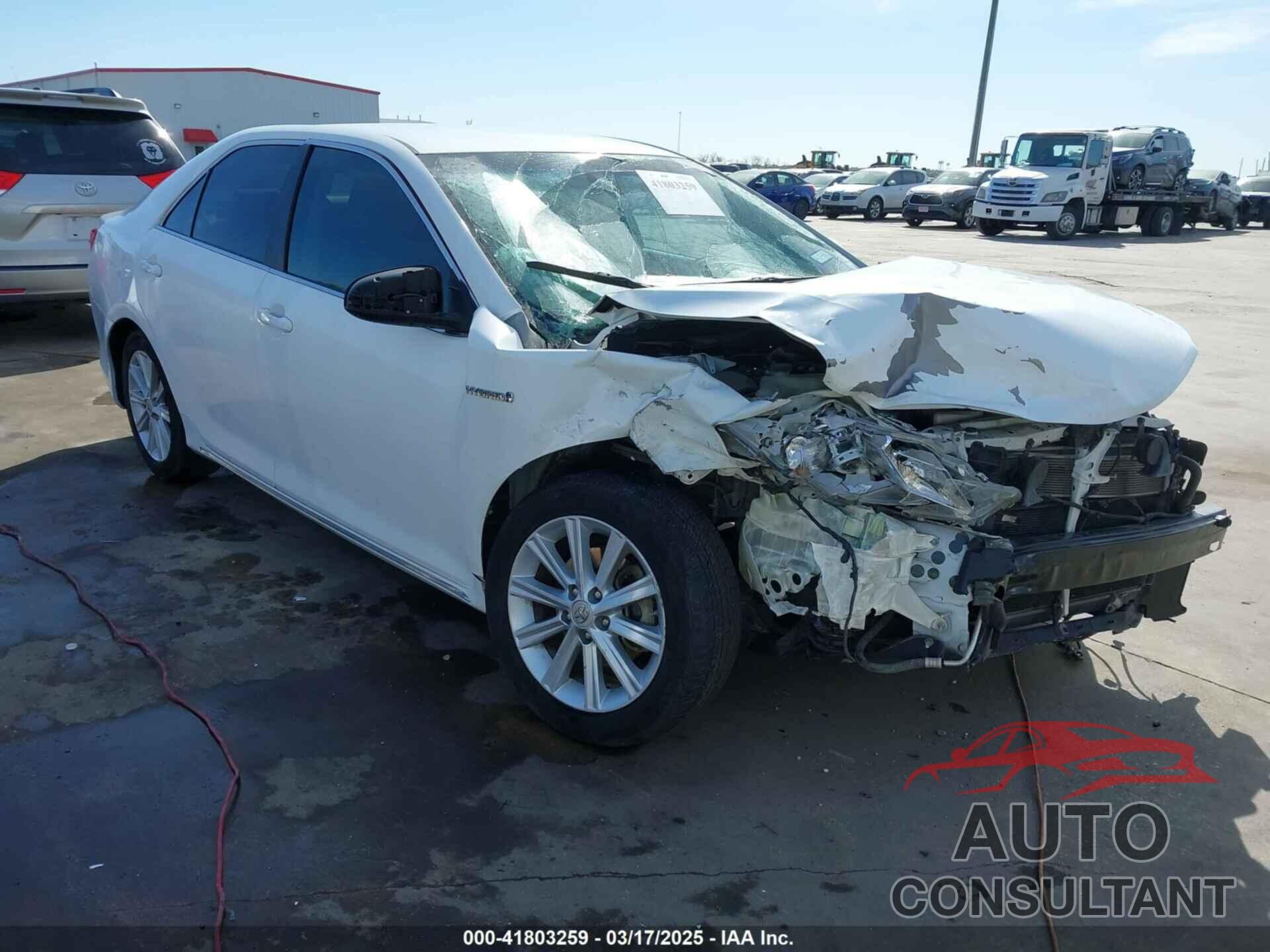 TOYOTA CAMRY HYBRID 2012 - 4T1BD1FK8CU042730