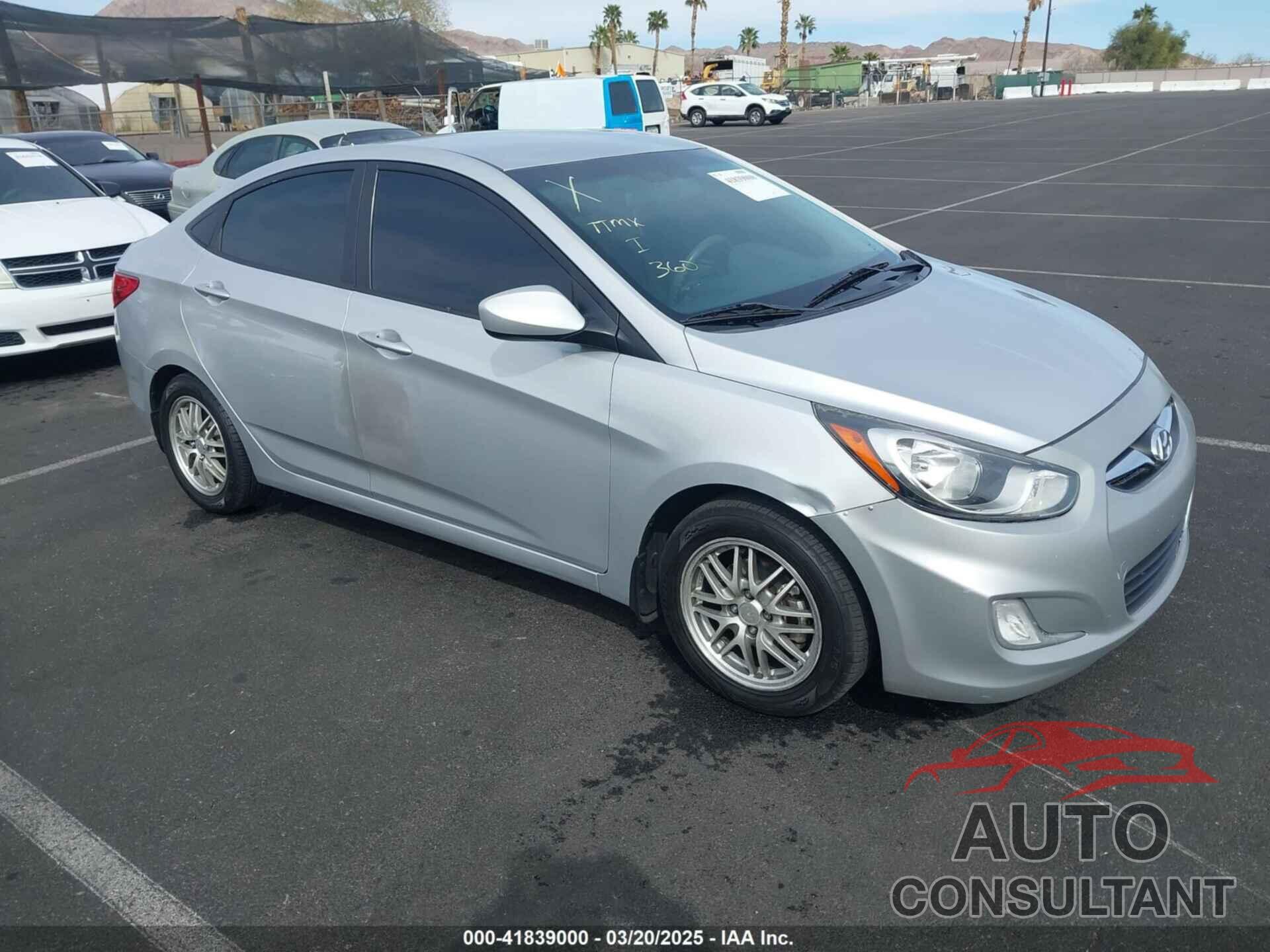 HYUNDAI ACCENT 2012 - KMHCU4AE9CU270386