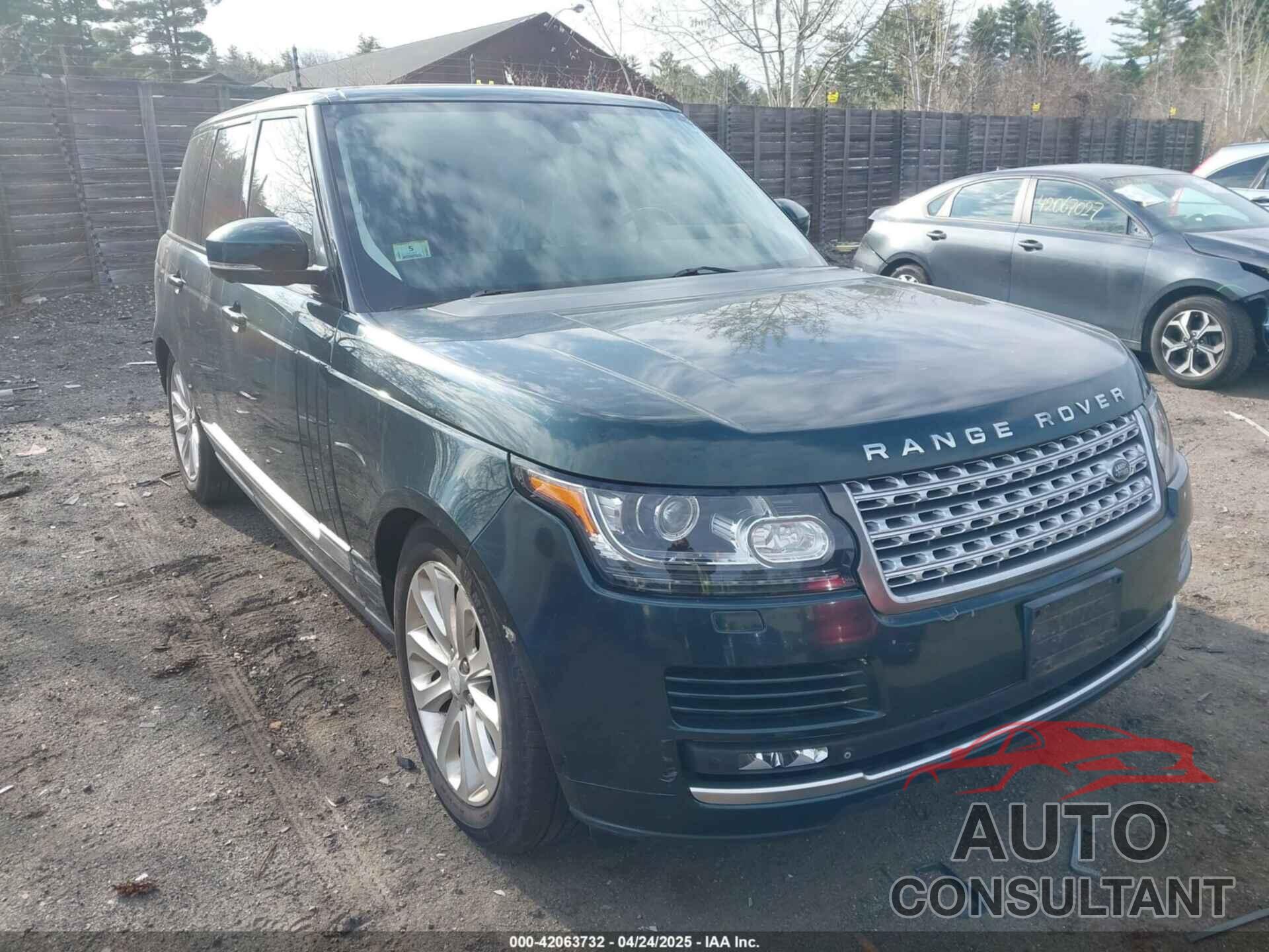 LAND ROVER RANGE ROVER 2015 - SALGS2VF6FA233443