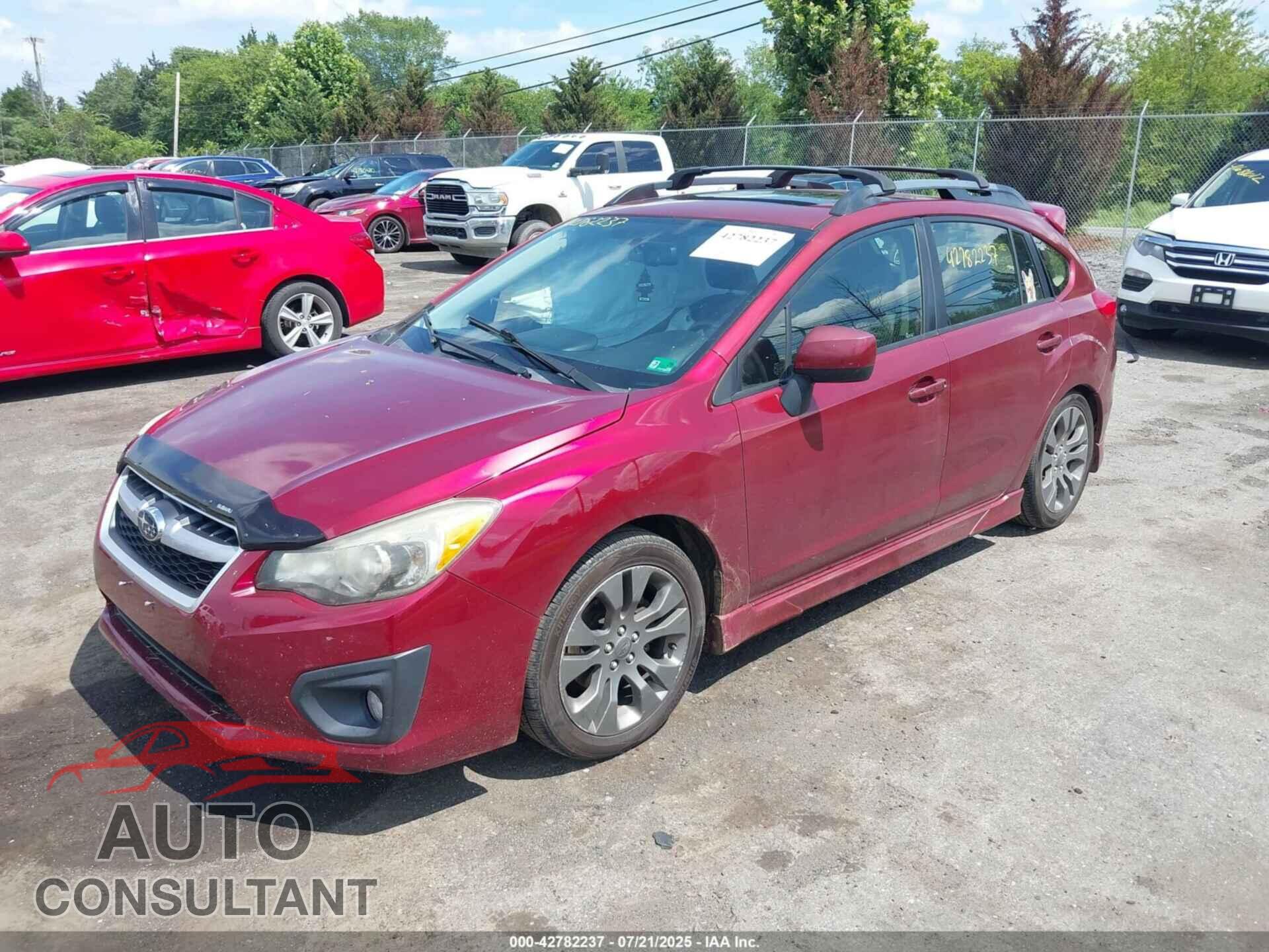 SUBARU IMPREZA 2012 - JF1GPAS69CH242573