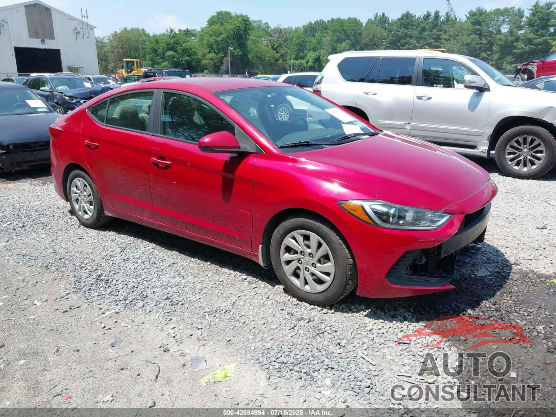 HYUNDAI ELANTRA 2017 - KMHD74LF2HU071706