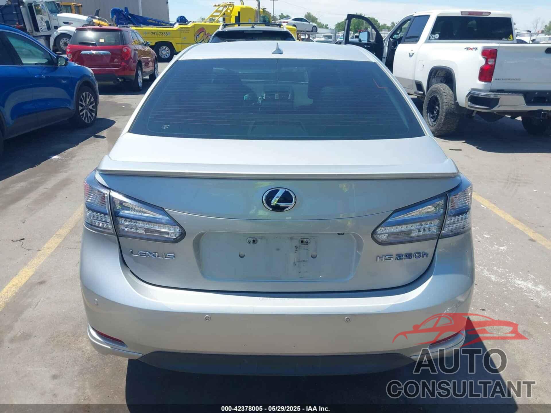 LEXUS HS 250H 2010 - JTHBB1BA2A2018244