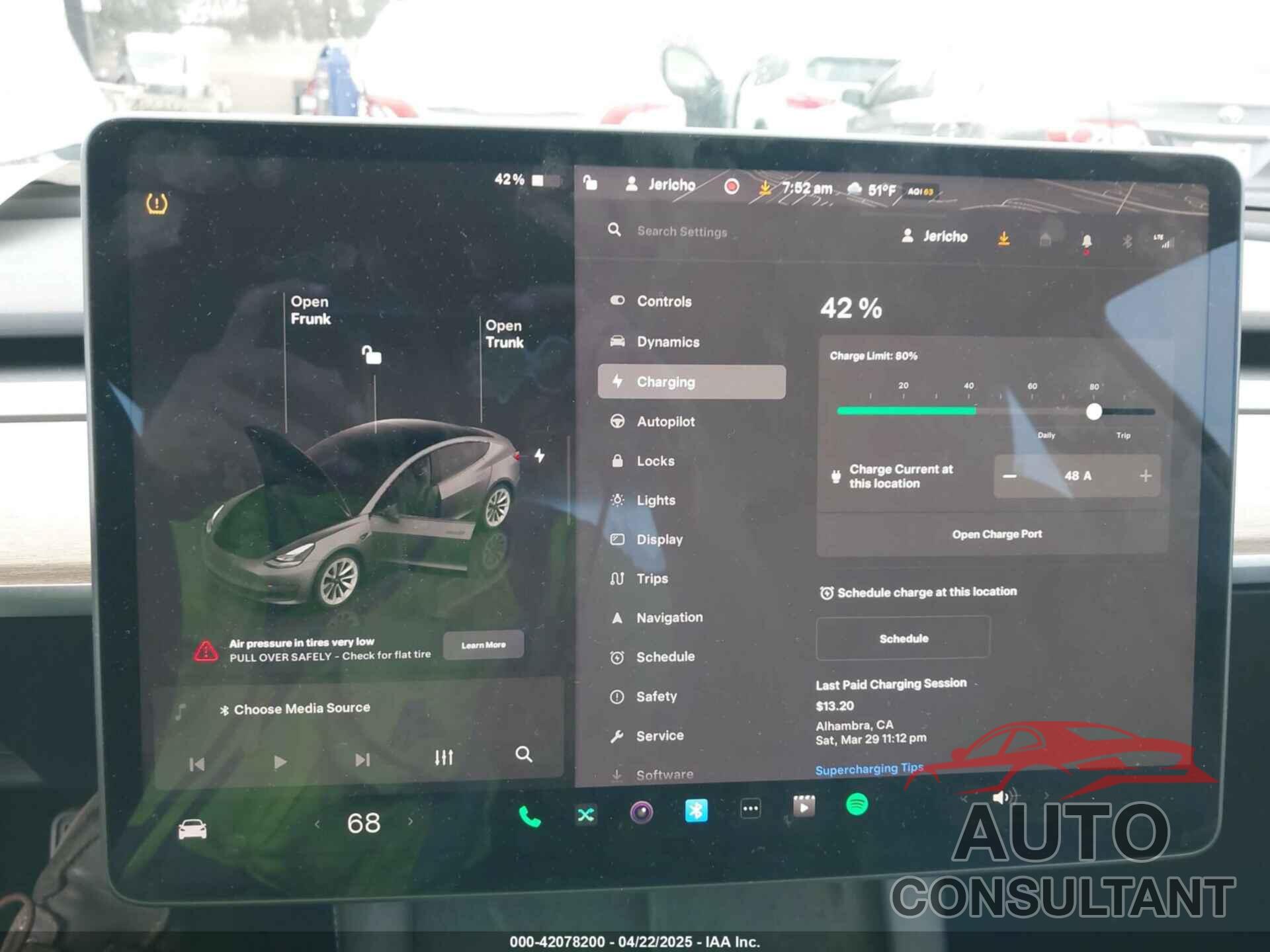 TESLA MODEL 3 2022 - 5YJ3E1EB8NF195708