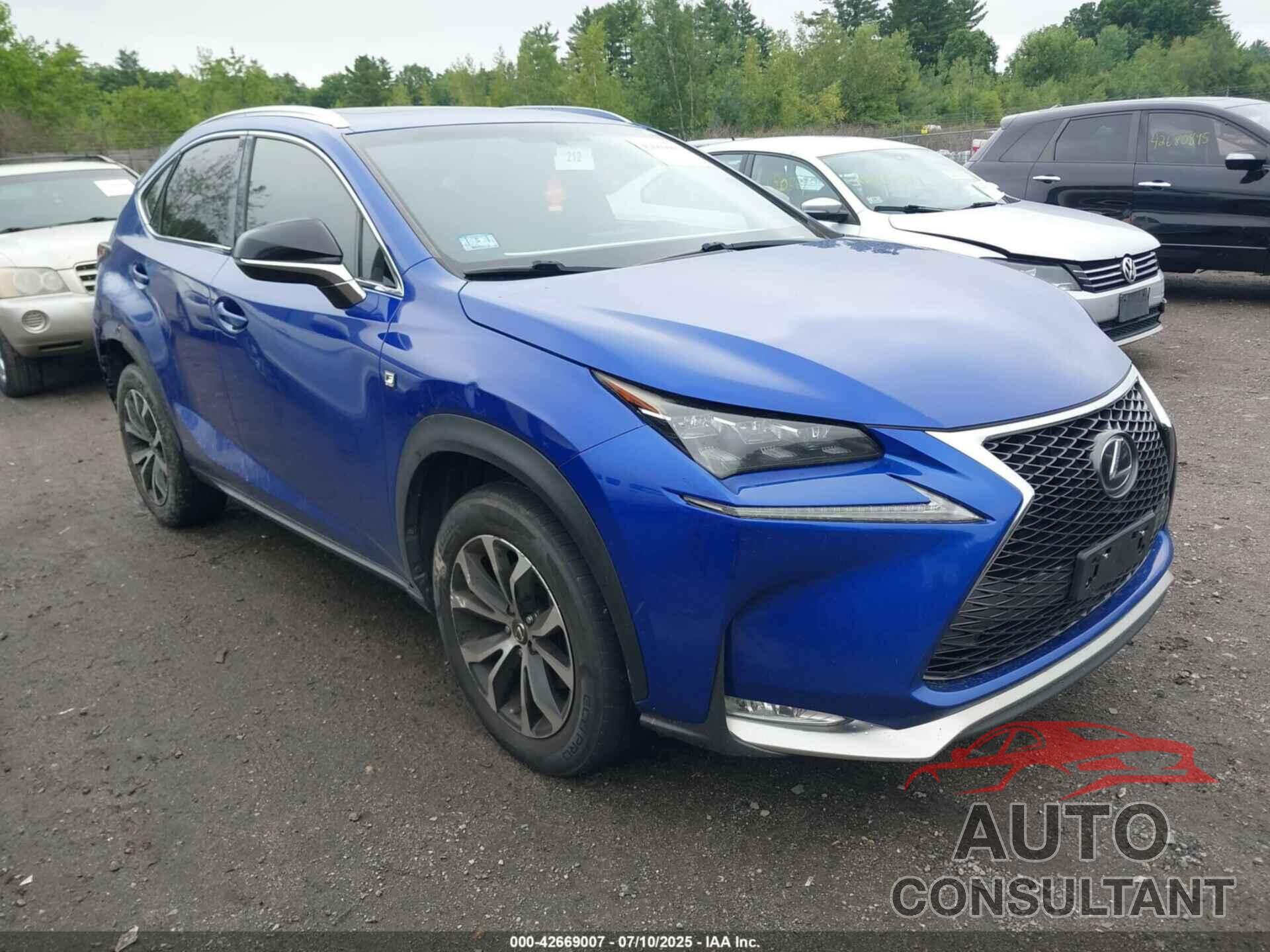 LEXUS NX 200T 2015 - JTJBARBZ1F2005384