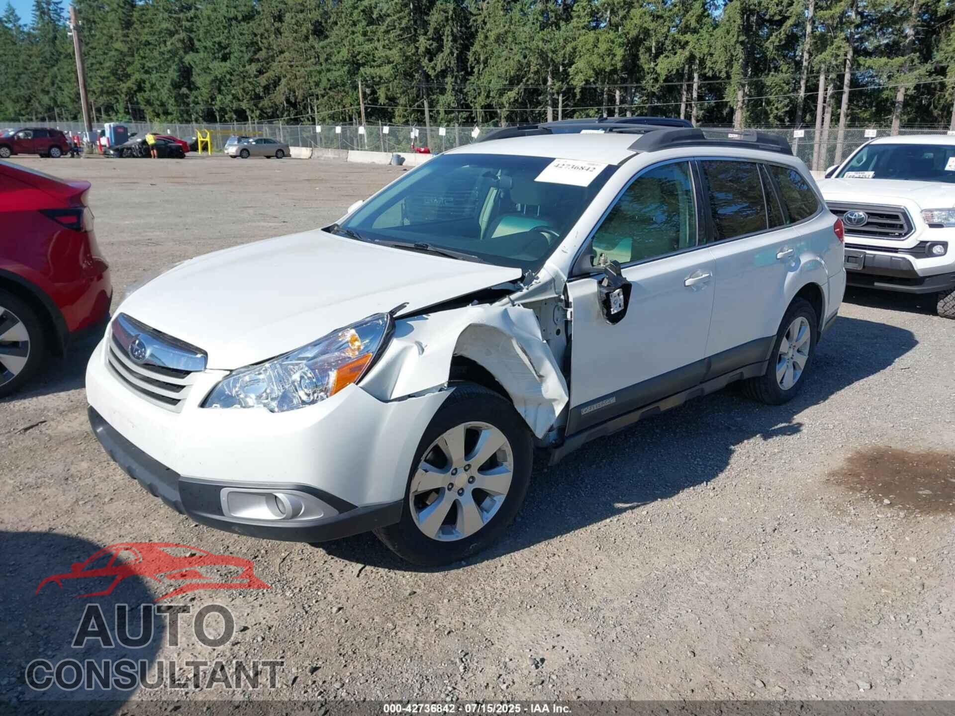 SUBARU OUTBACK 2012 - 4S4BRBCCXC3206344
