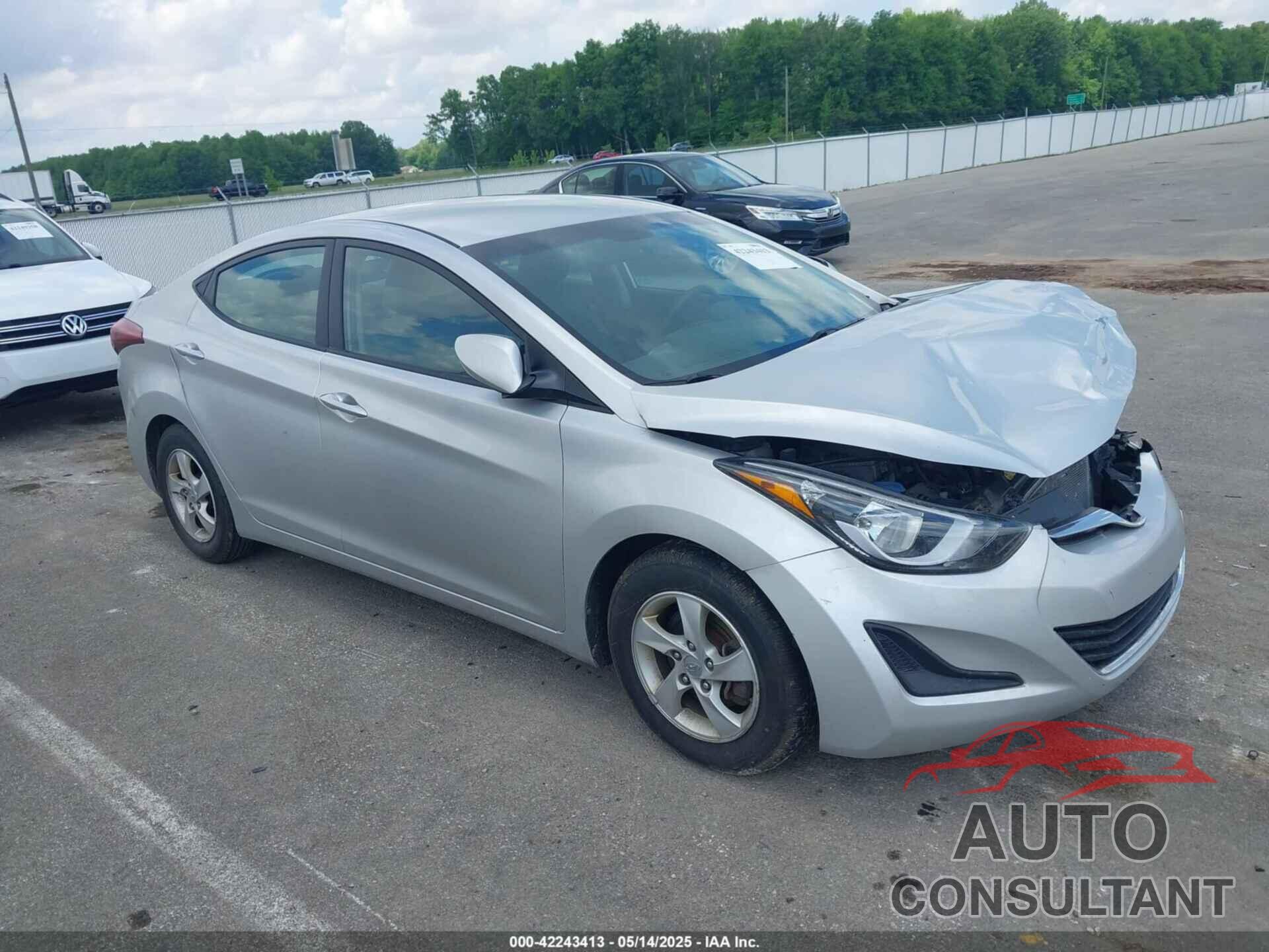 HYUNDAI ELANTRA 2015 - 5NPDH4AE6FH608466