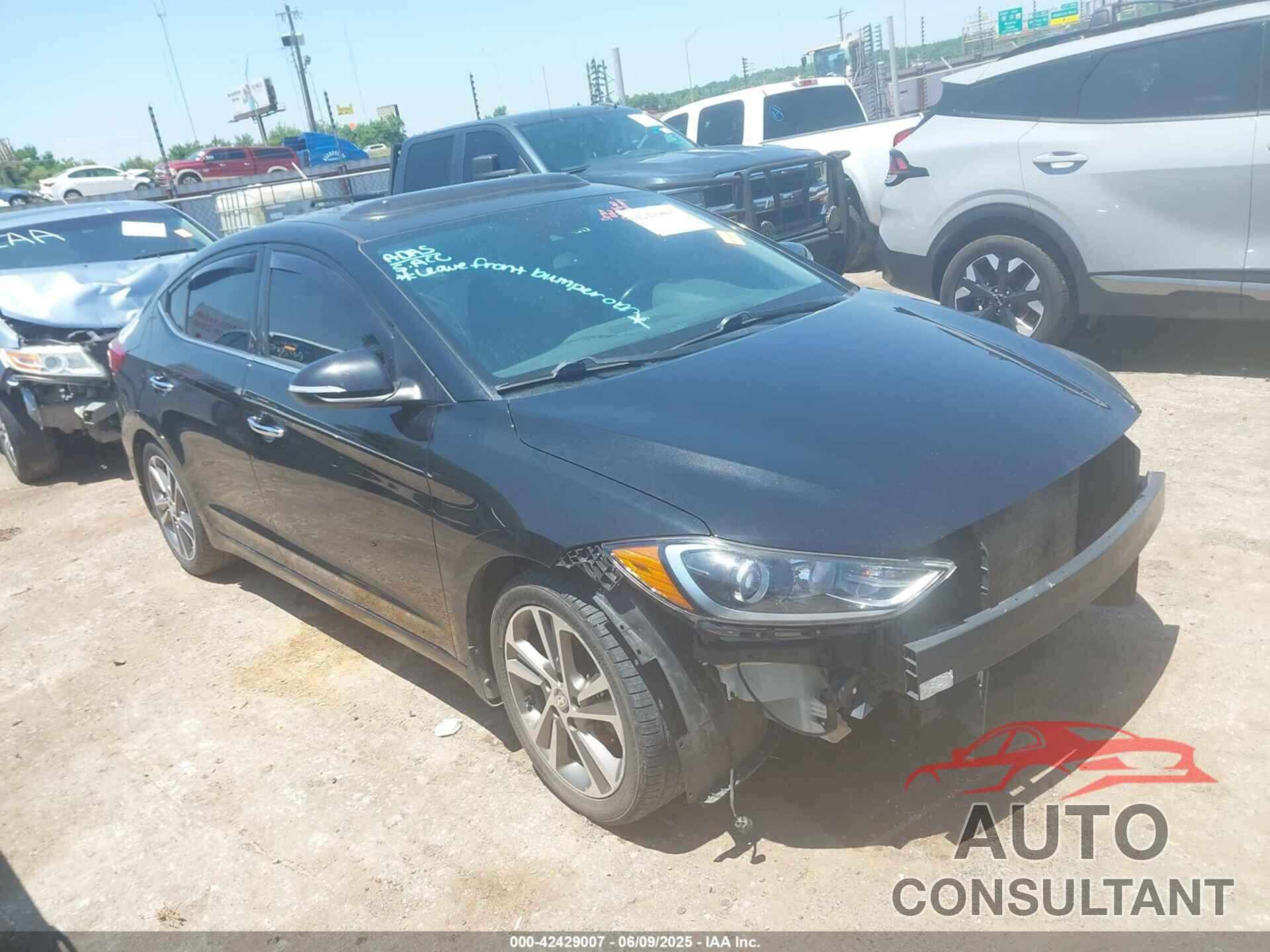 HYUNDAI ELANTRA 2017 - 5NPD84LF7HH113993