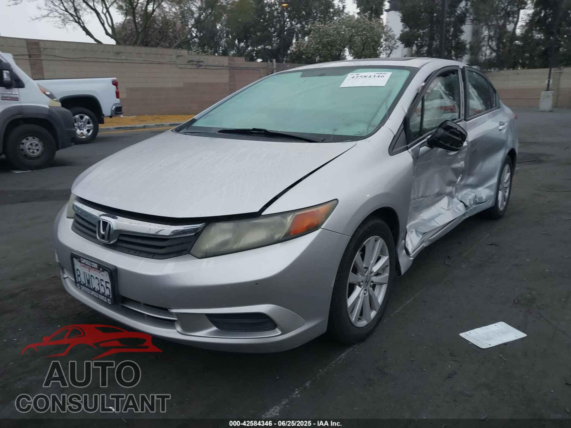 HONDA CIVIC 2012 - 2HGFB2F86CH309700