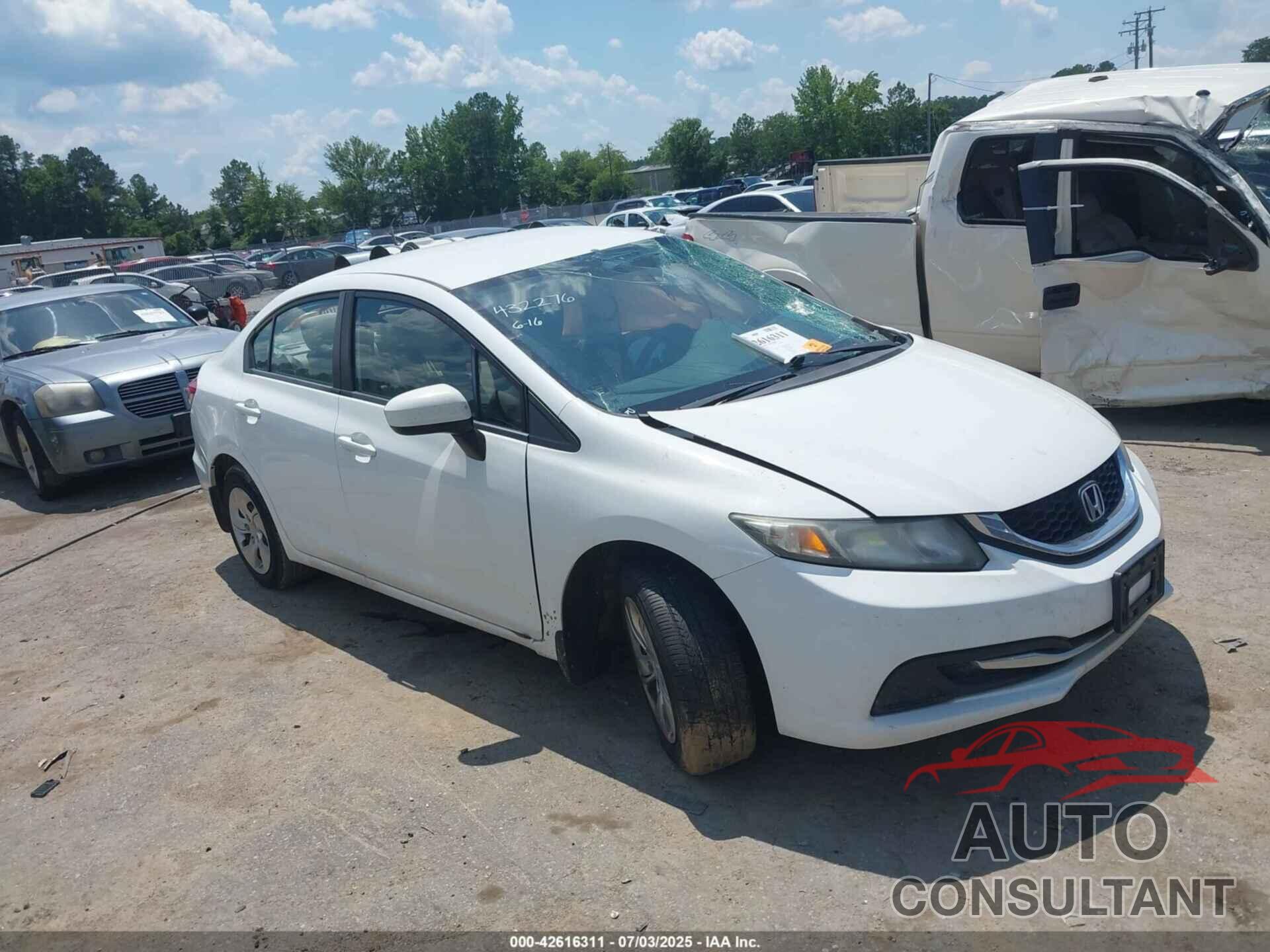 HONDA CIVIC 2015 - 19XFB2F52FE292530