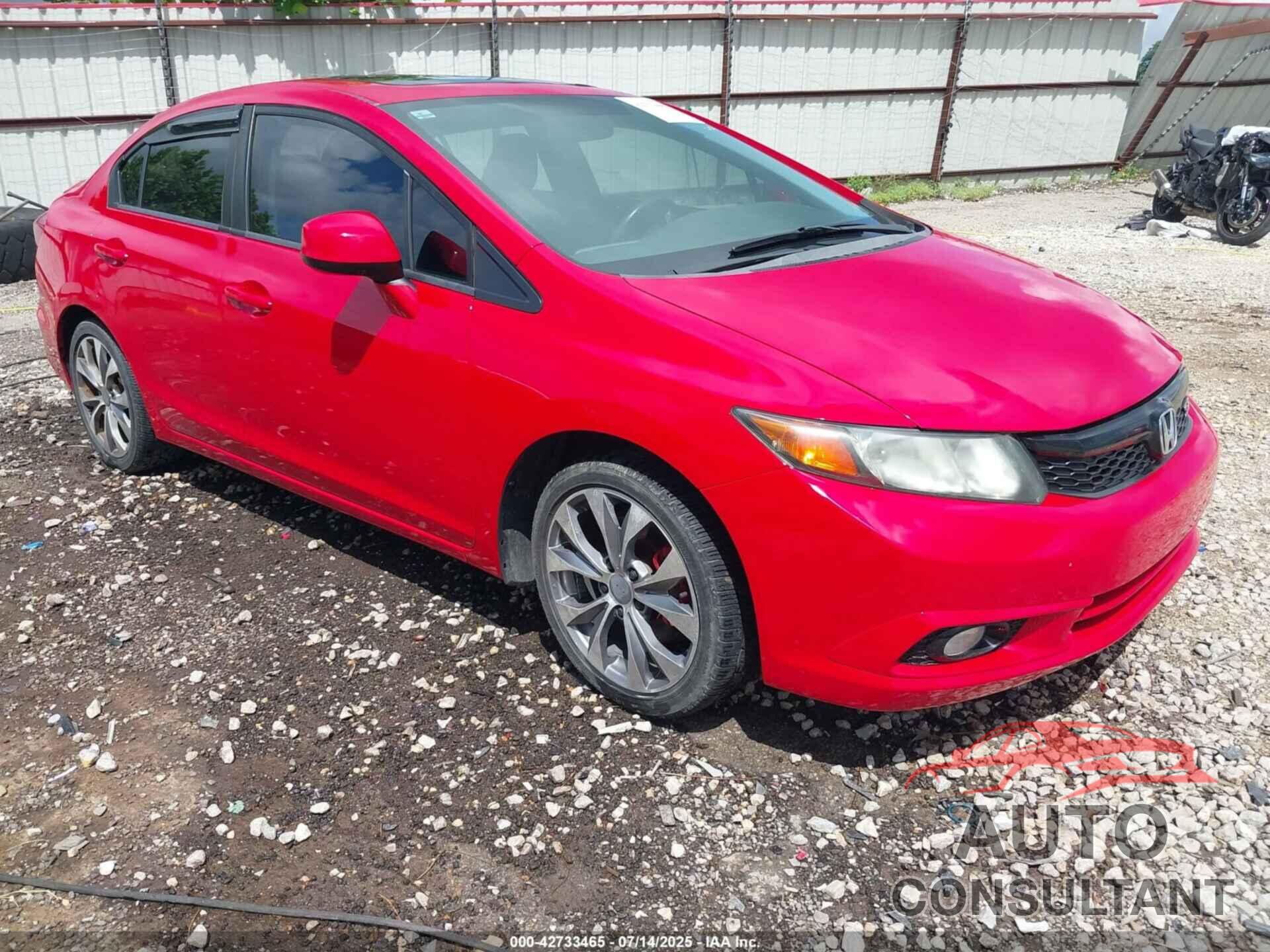 HONDA CIVIC 2012 - 2HGFB6E56CH705303