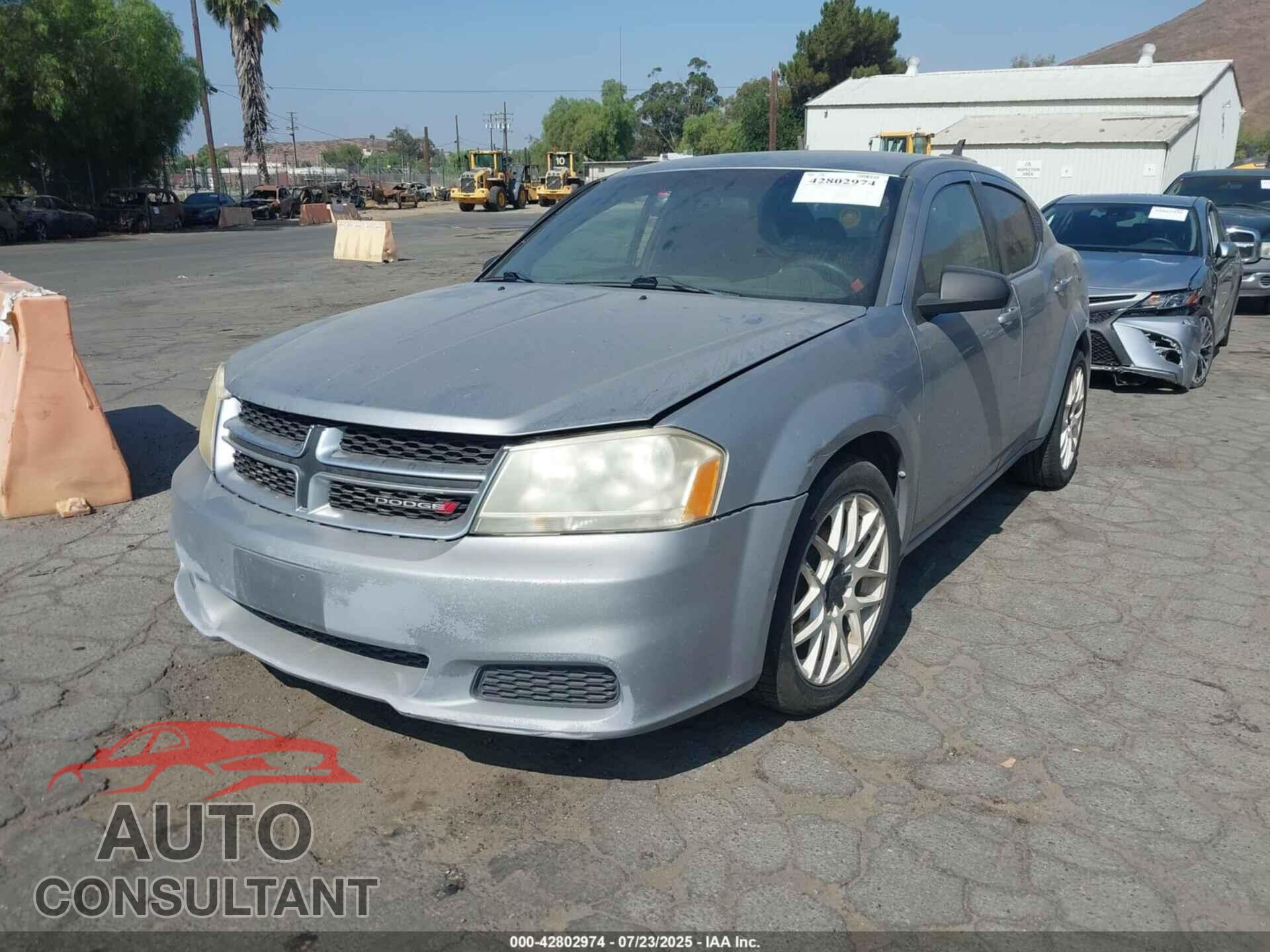 DODGE AVENGER 2013 - 1C3CDZAB1DN658042