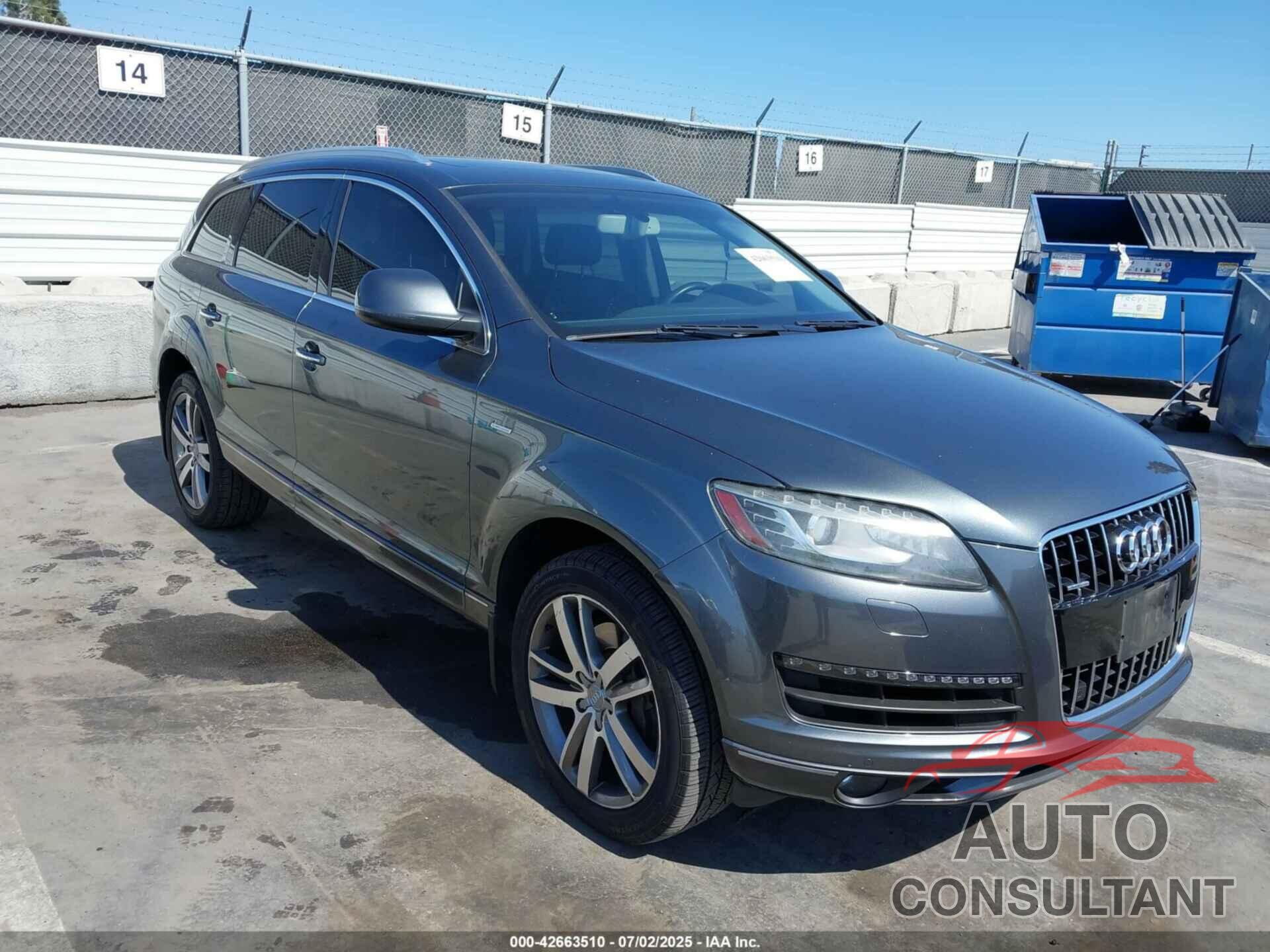 AUDI Q7 2013 - WA1LGAFE5DD004376